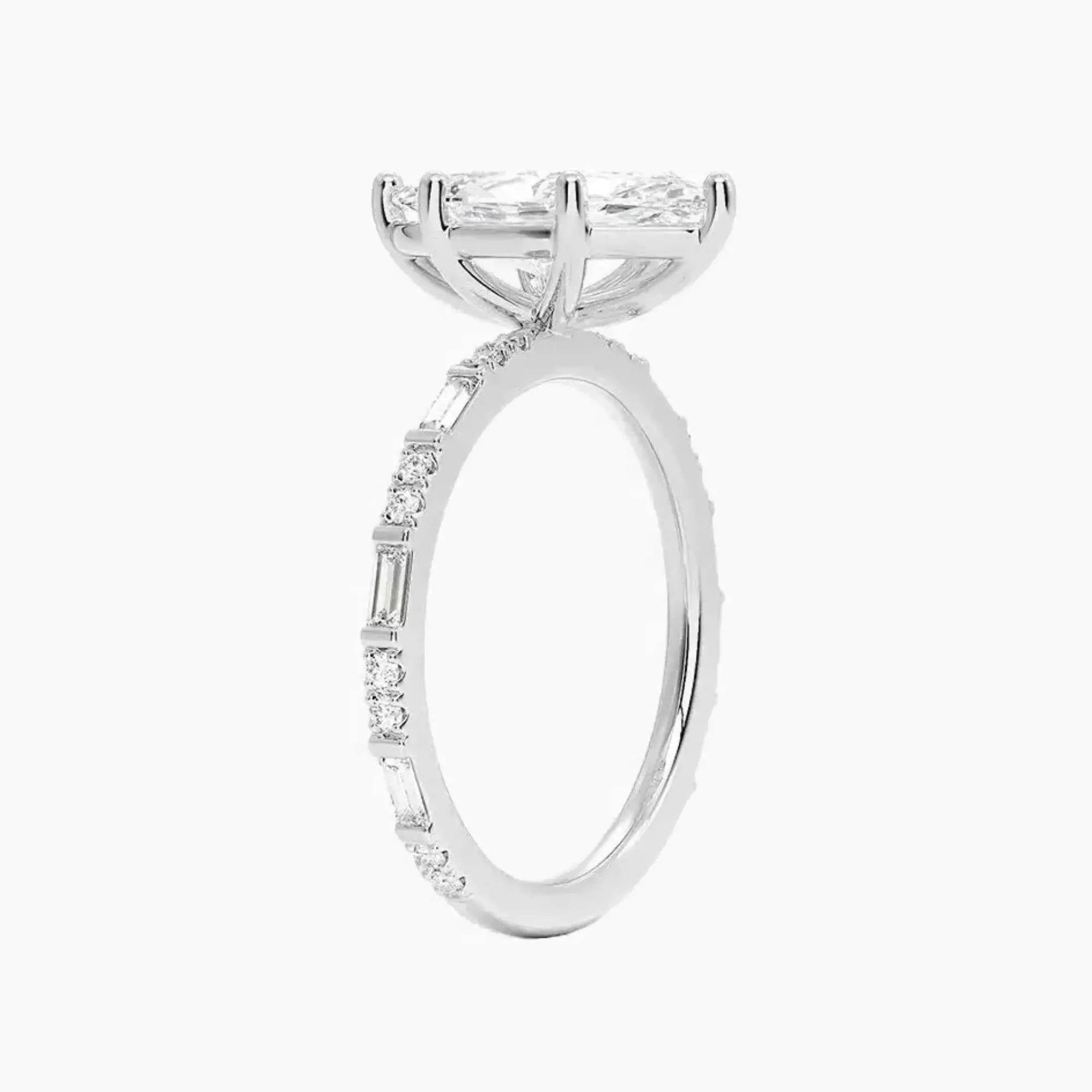 OBSER293 - Evelina Solitaire Marquise engagement ring setting view 2