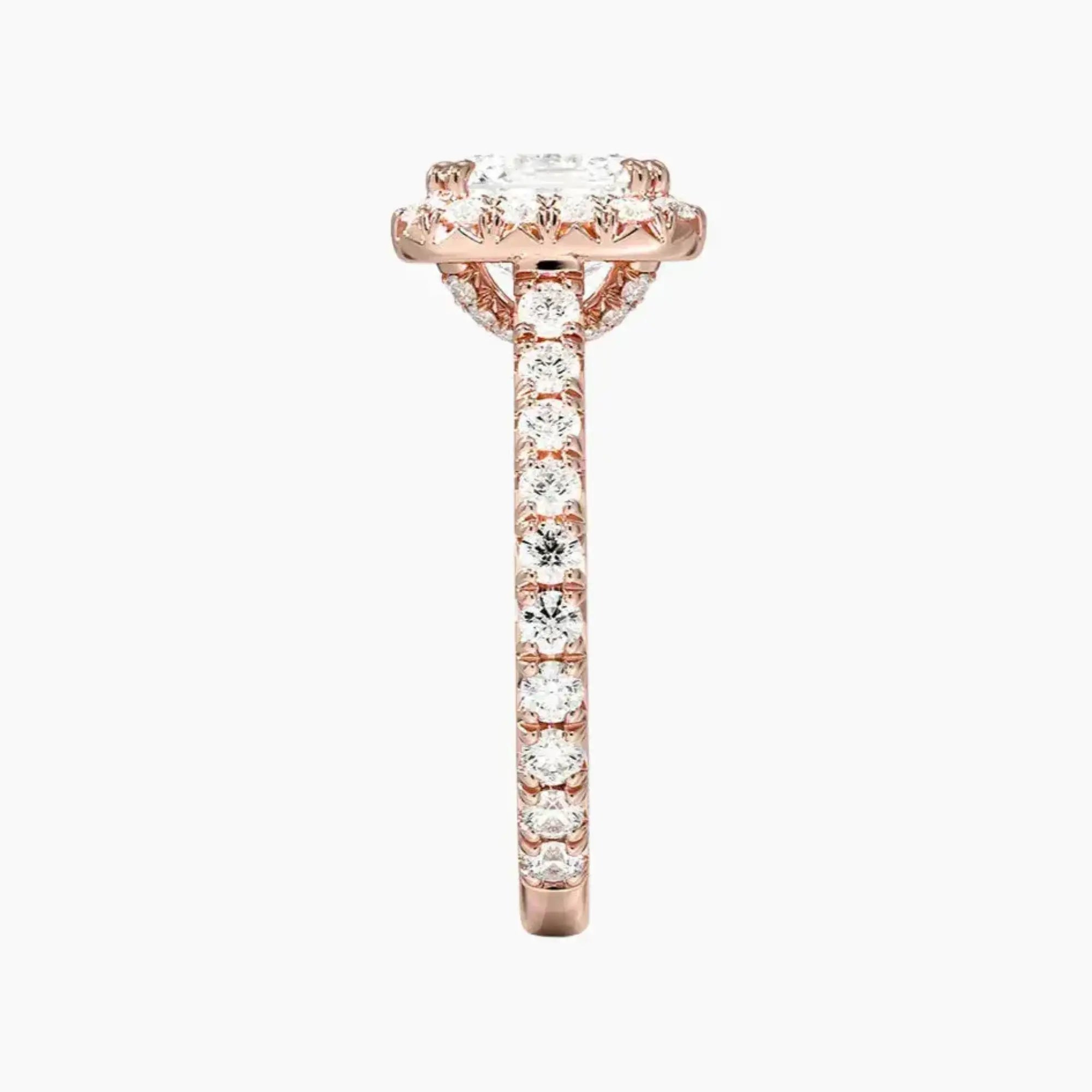 OBSER512 - Ophelia Halo Asscher engagement ring setting view 6