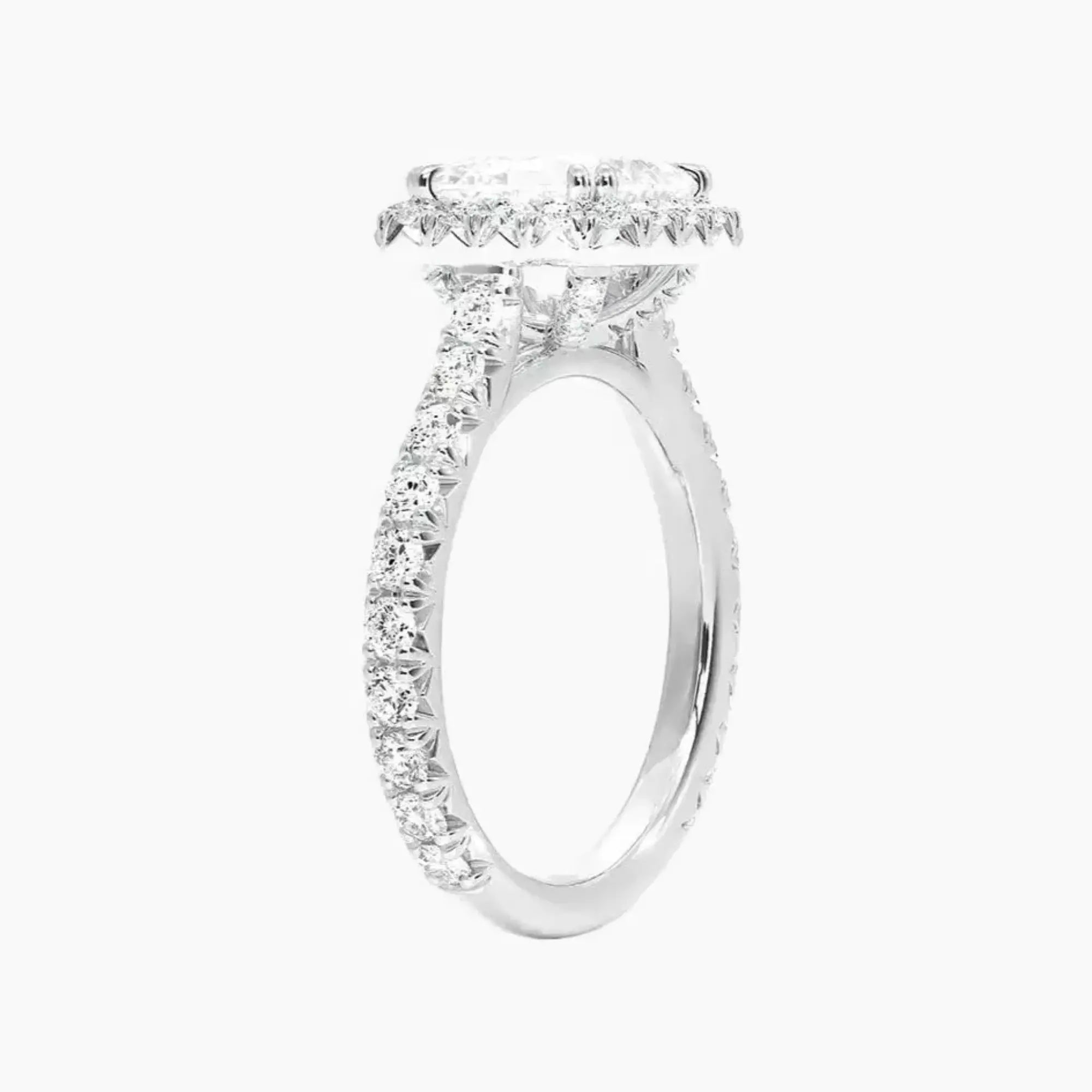OBSER512 - Ophelia Halo Asscher engagement ring setting view 2