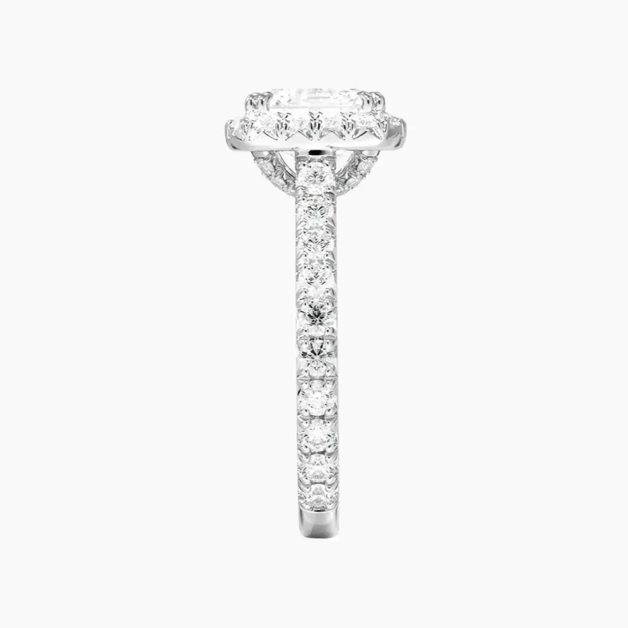 OBSER512 - Ophelia Halo Asscher engagement ring setting view 3