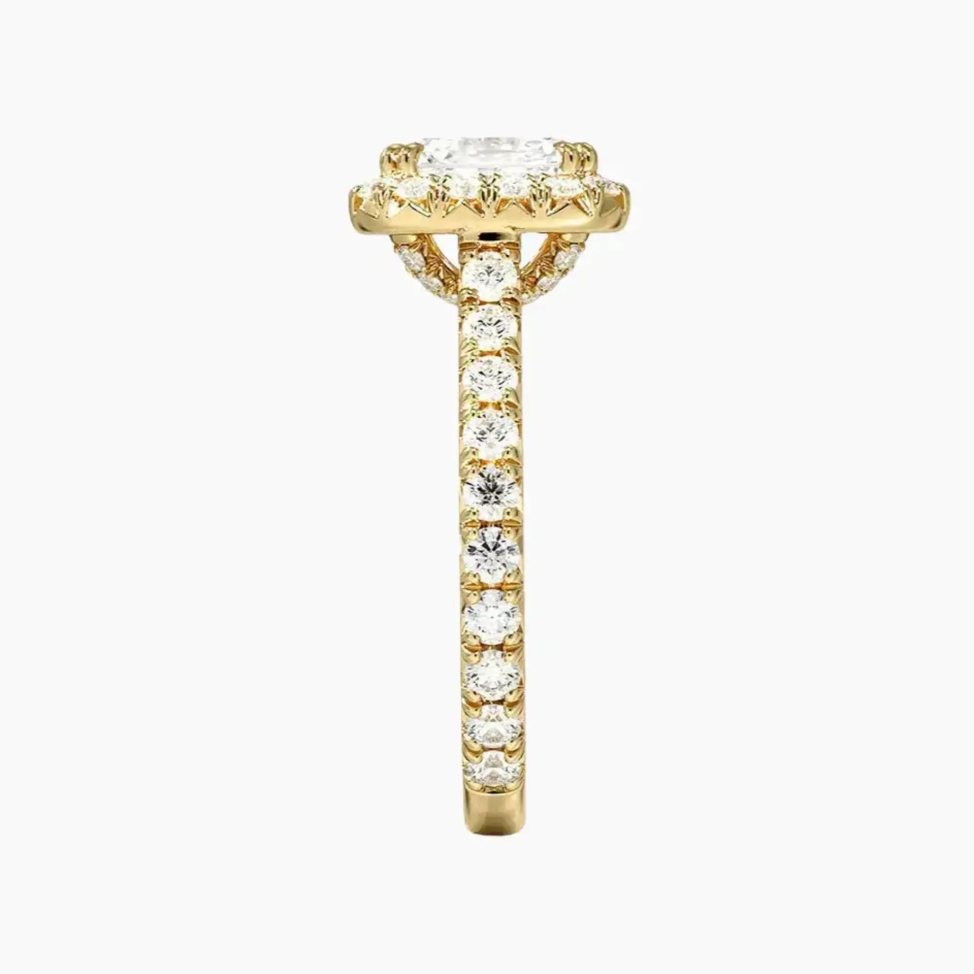 OBSER512 - Ophelia Halo Asscher engagement ring setting view 9