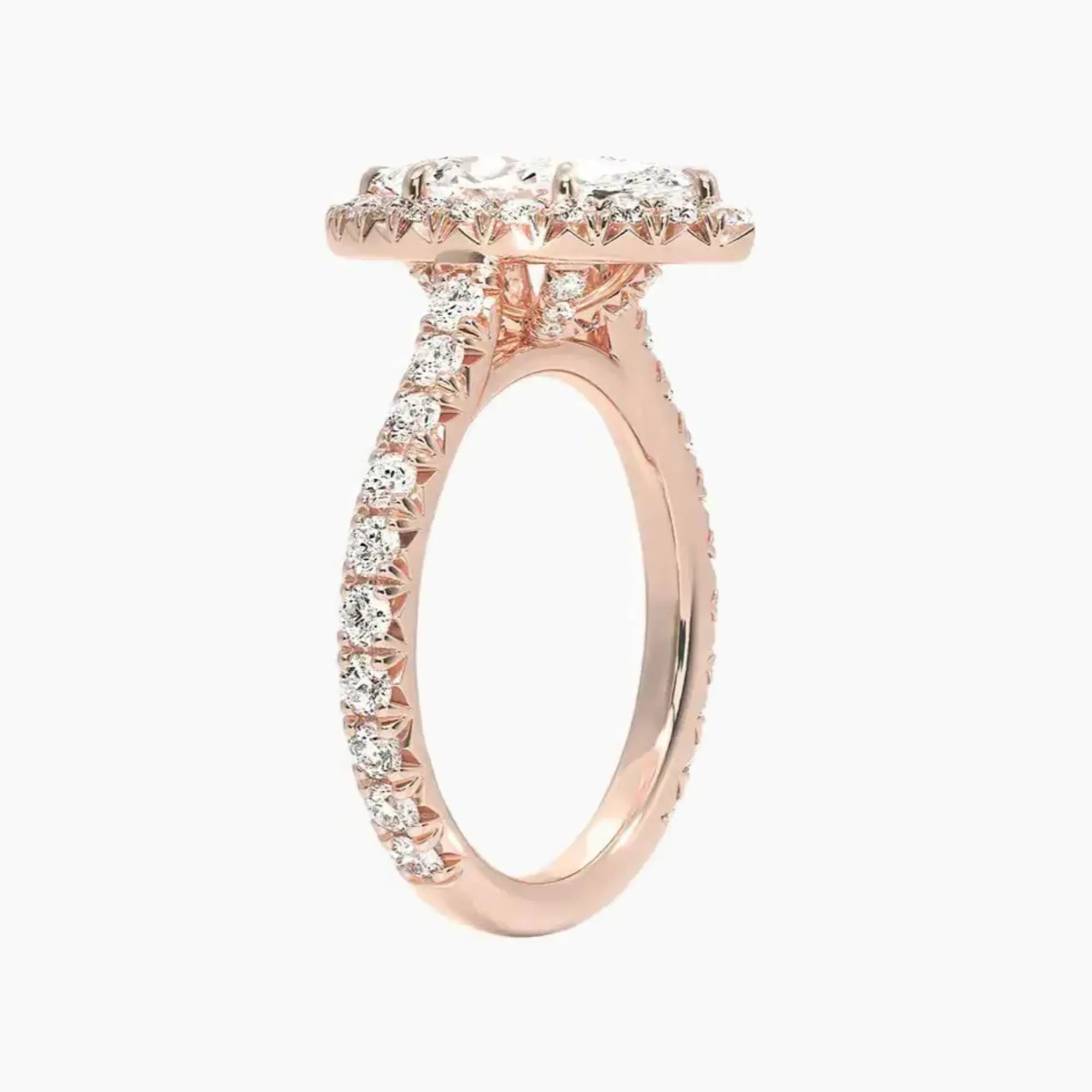 OBSER513 - Ophelia Halo Marquise engagement ring setting view 5