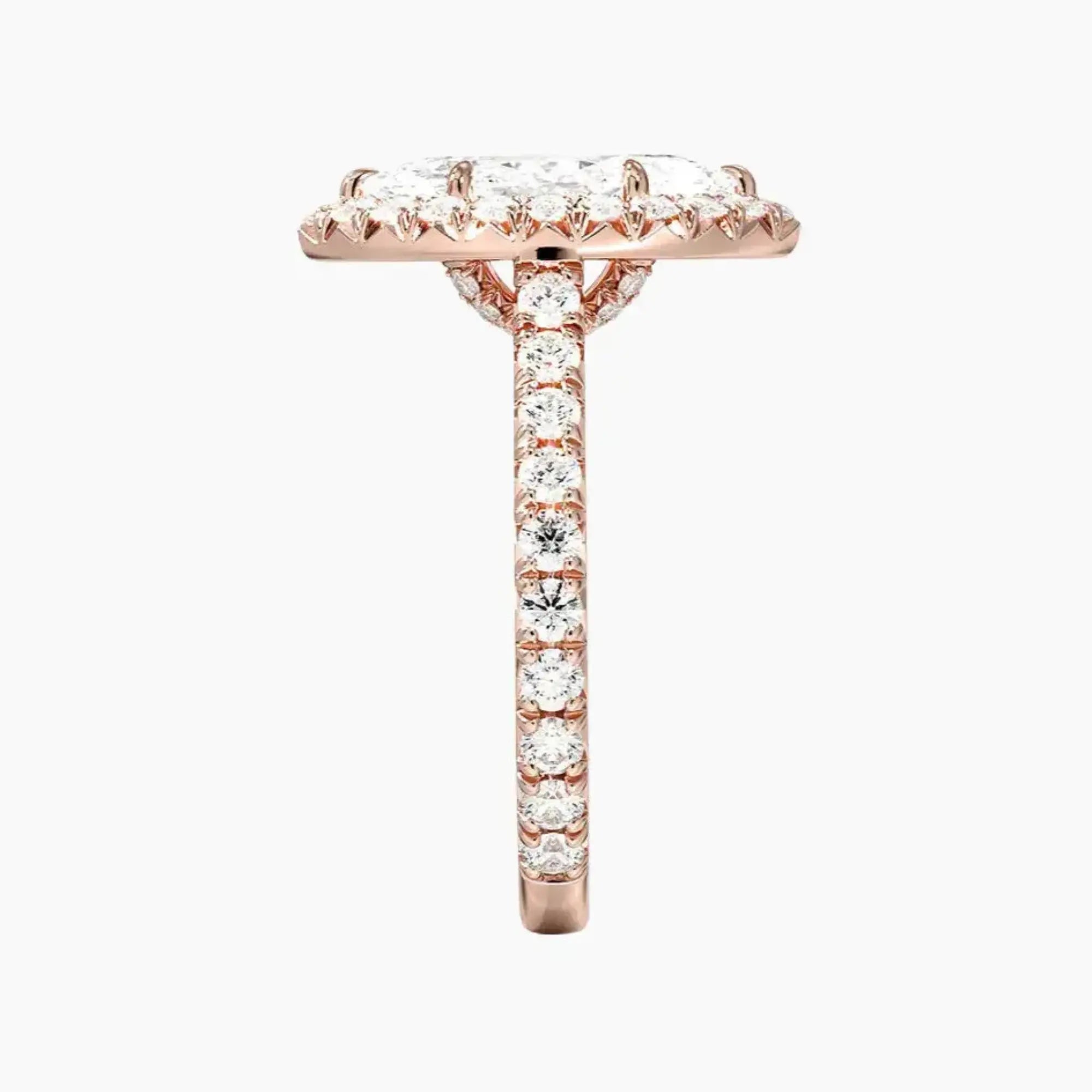 OBSER513 - Ophelia Halo Marquise engagement ring setting view 6