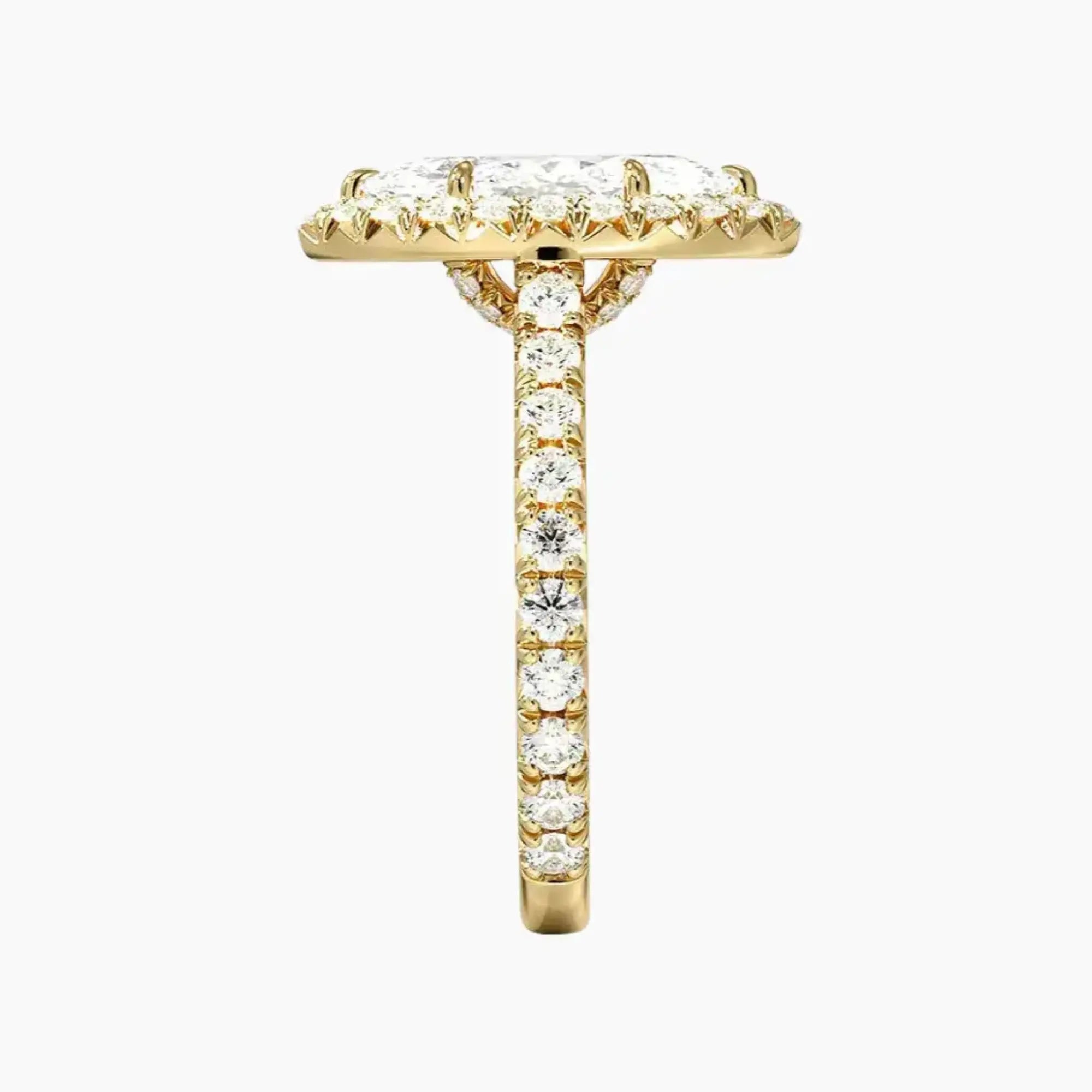 OBSER513 - Ophelia Halo Marquise engagement ring setting view 9