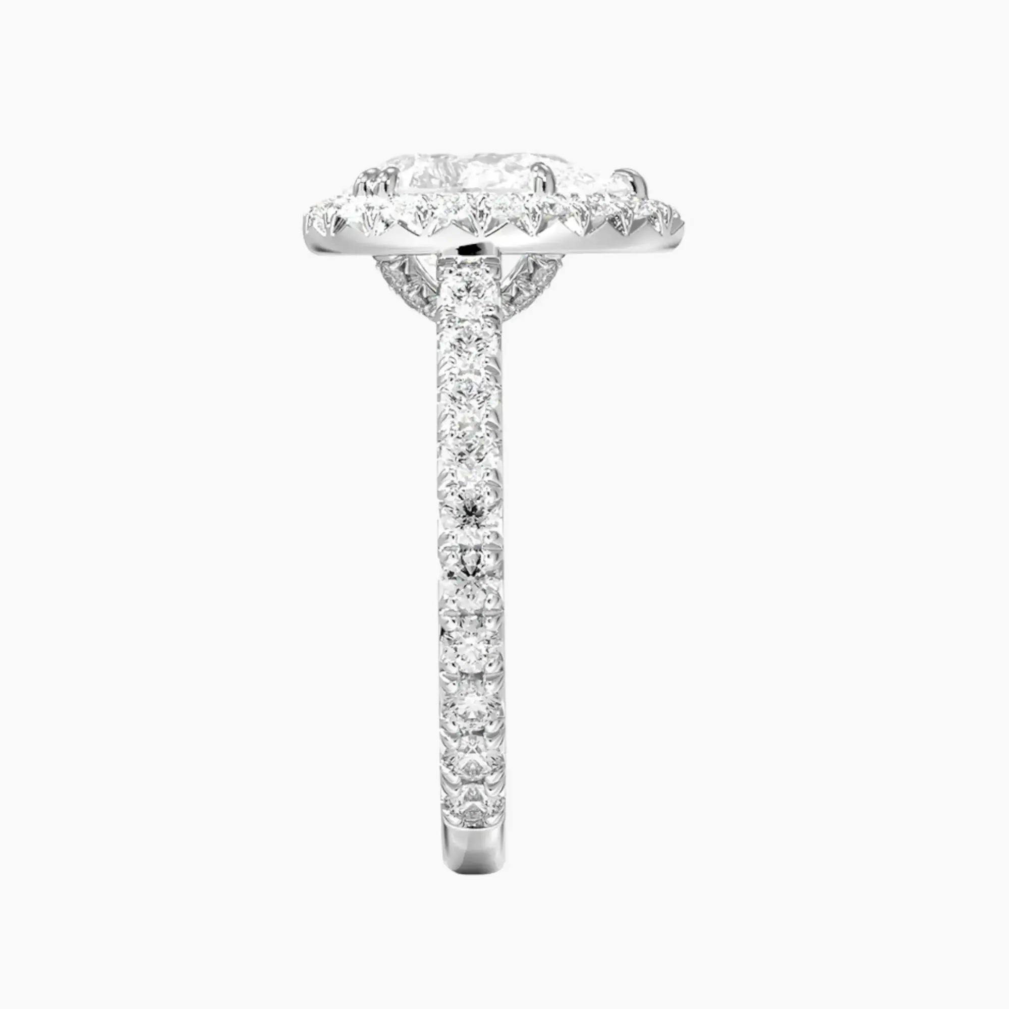 OBSER516 - Ophelia Halo Pear engagement ring setting view 3