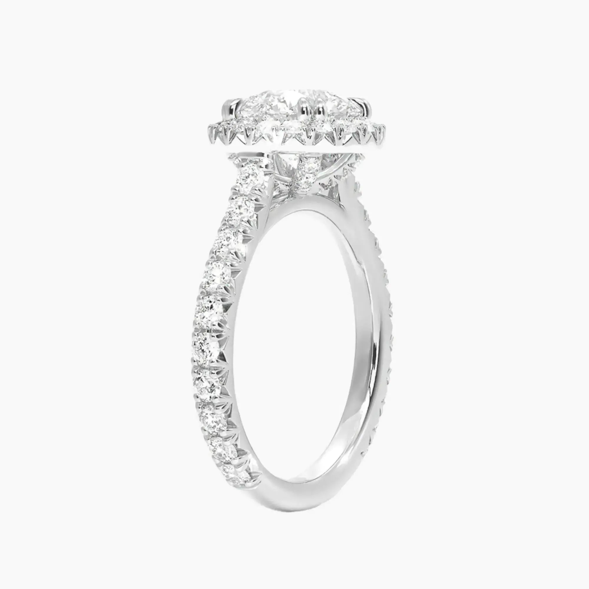 OBSER518 - Ophelia Halo Round engagement ring setting view 2