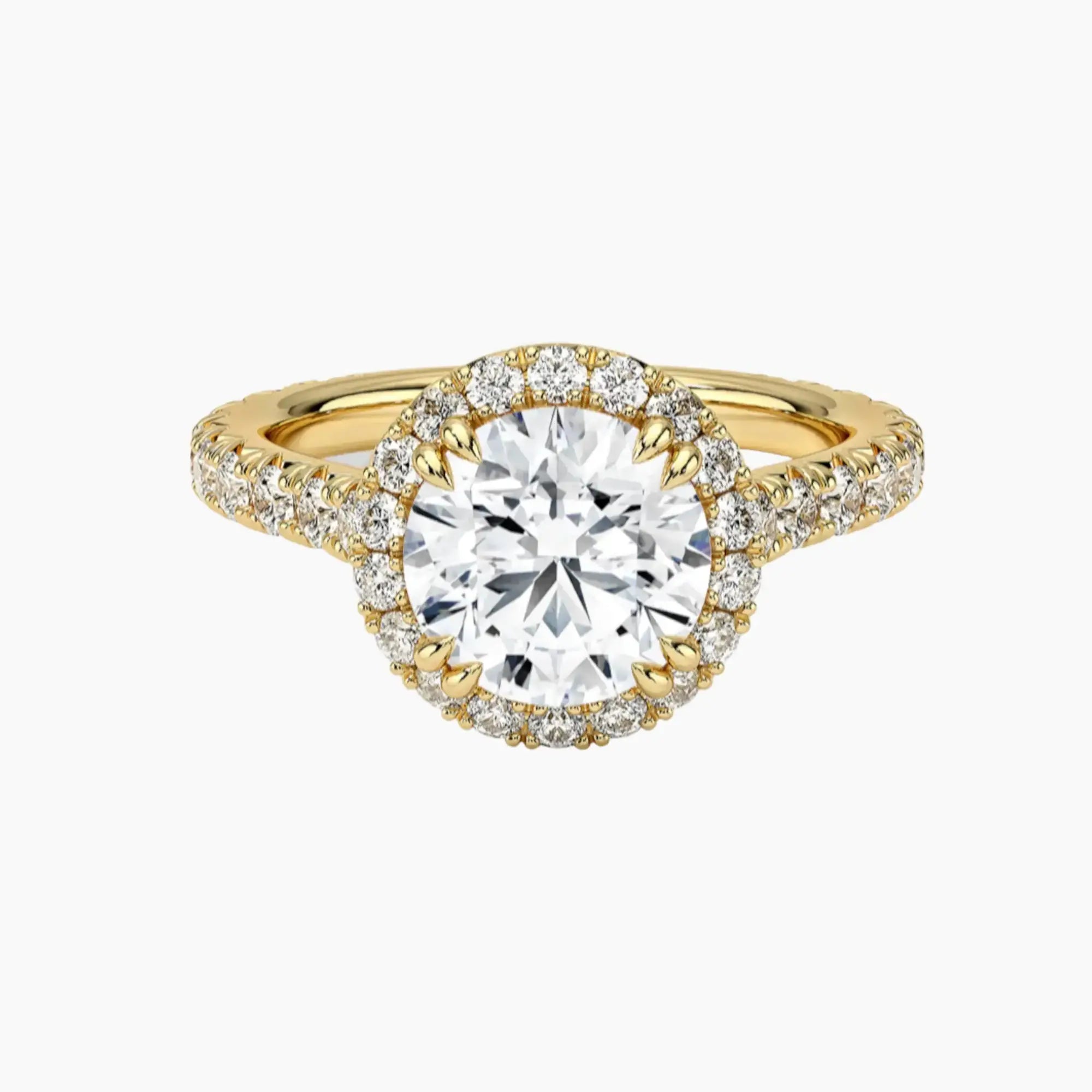 OBSER518 - Ophelia Halo Round engagement ring setting view 7