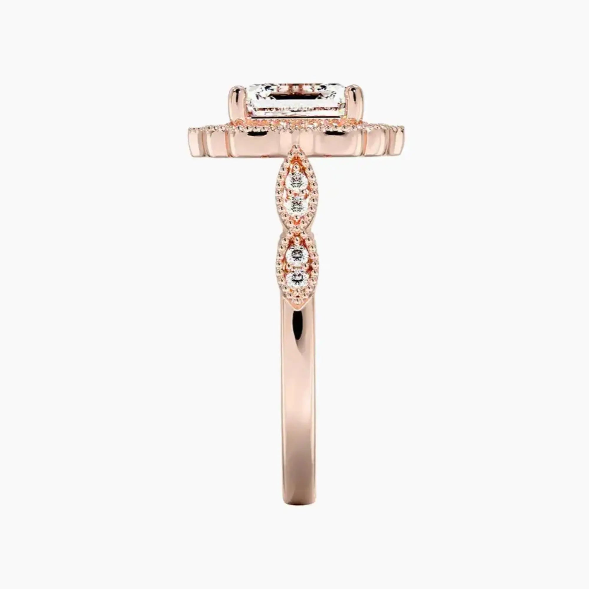 OBSER475 - Talitha Halo Asscher engagement ring setting view 6