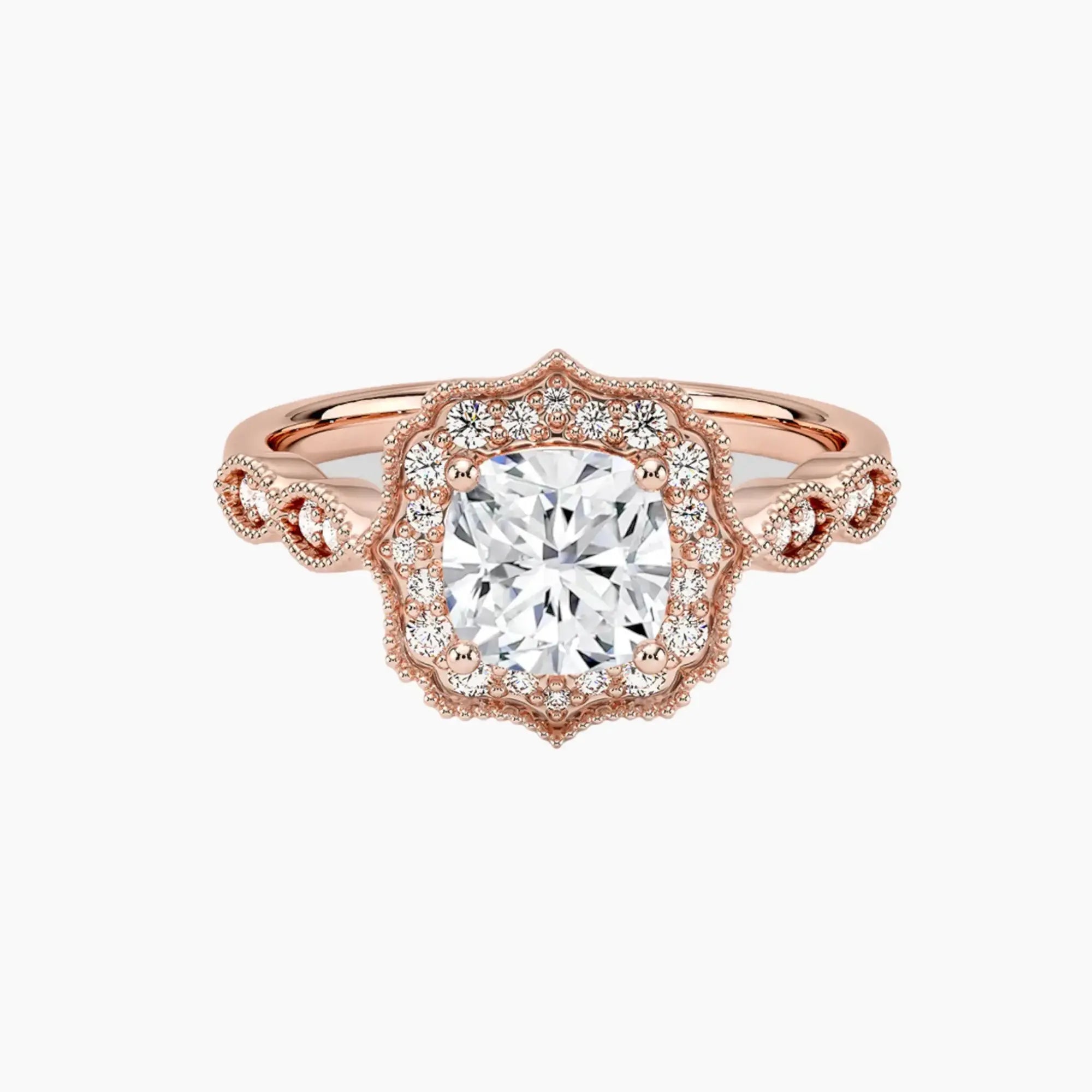 OBSER478 - Talitha Halo Cushion engagement ring setting view 4