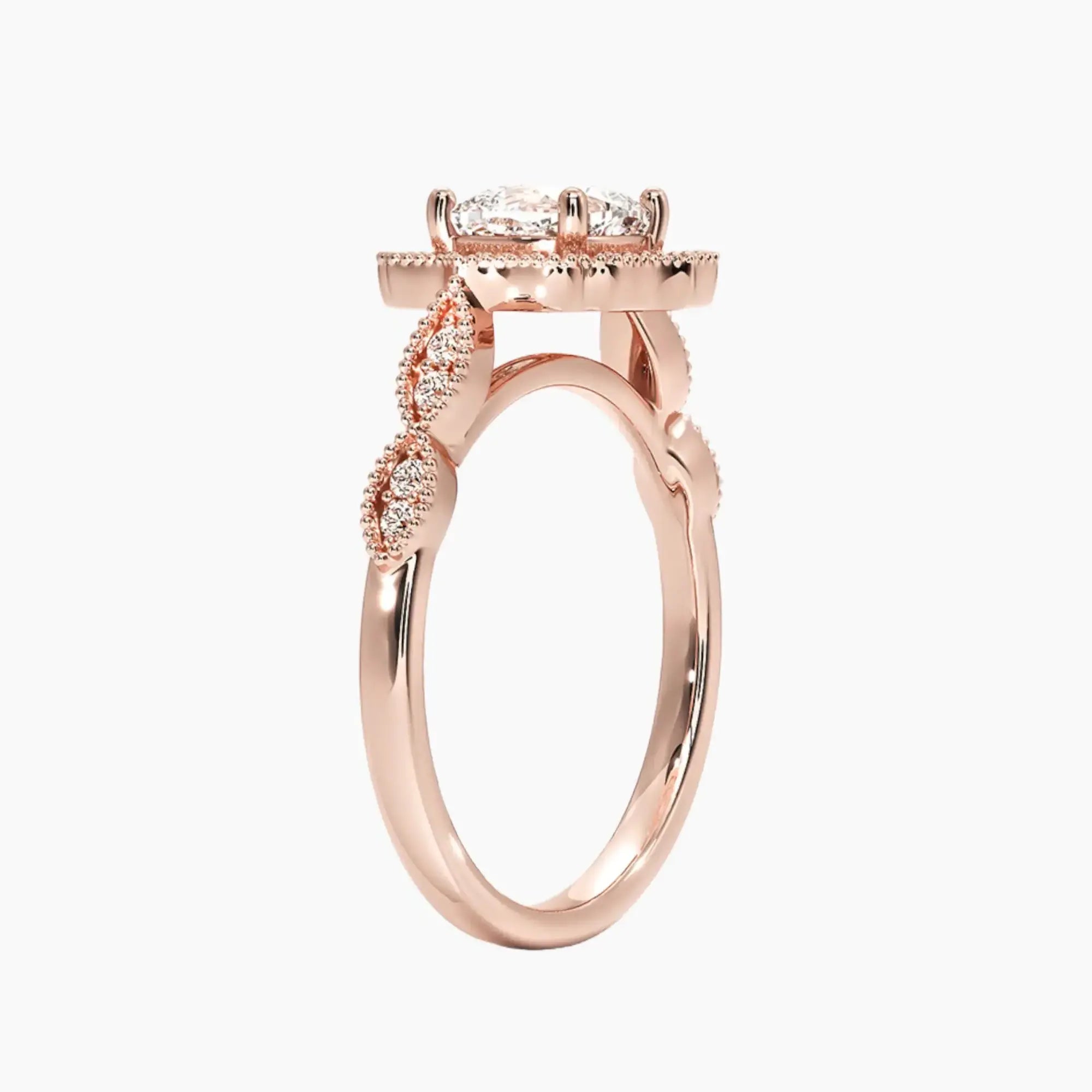 OBSER478 - Talitha Halo Cushion engagement ring setting view 5