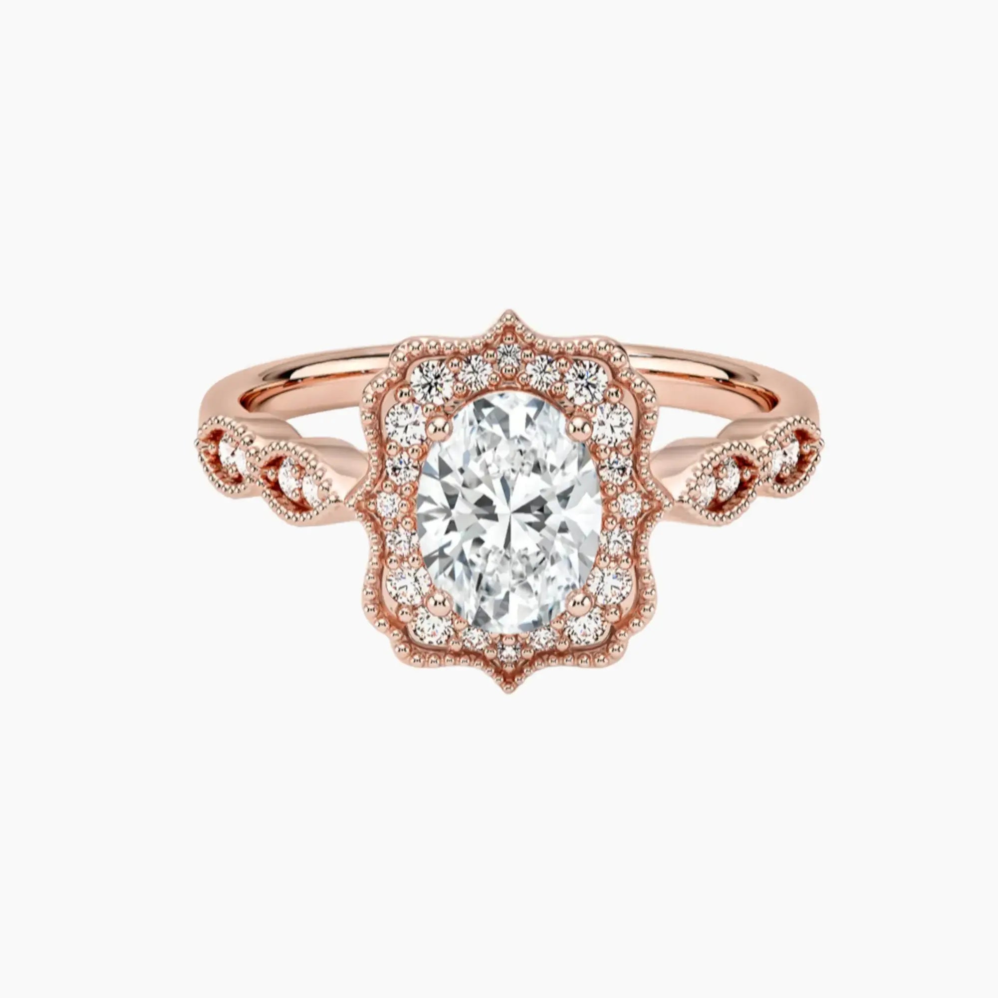 OBSER479 - Talitha Halo Oval engagement ring setting view 4