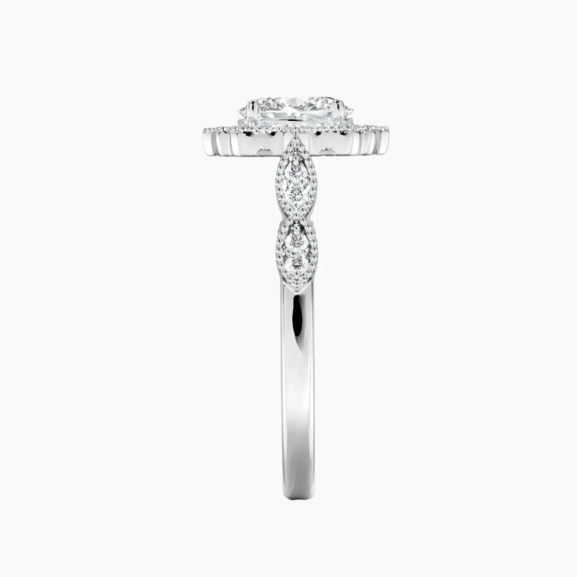 OBSER479 - Talitha Halo Oval engagement ring setting view 3