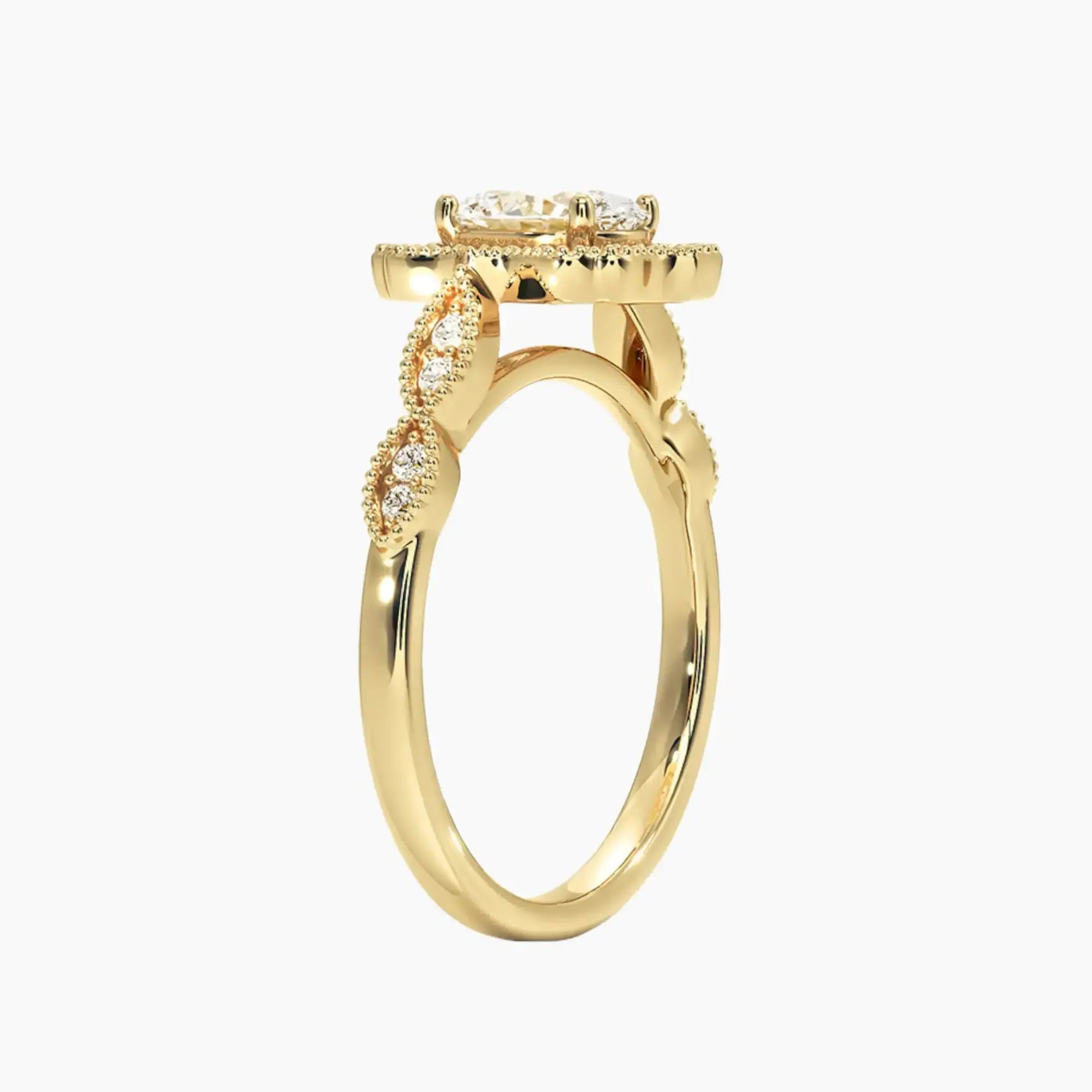 OBSER479 - Talitha Halo Oval engagement ring setting view 8