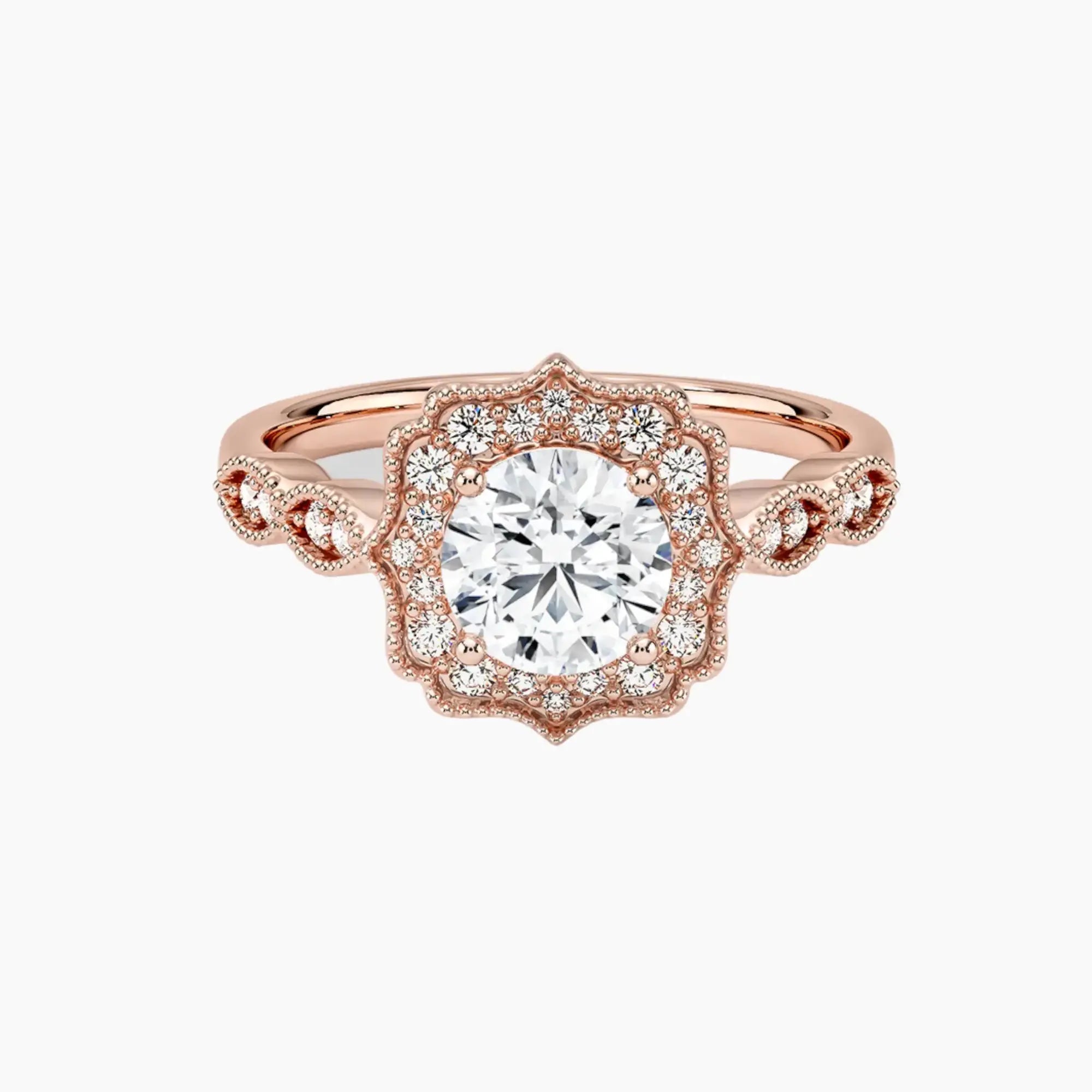 OBSER226 - Talitha Halo Round engagement ring setting view 4