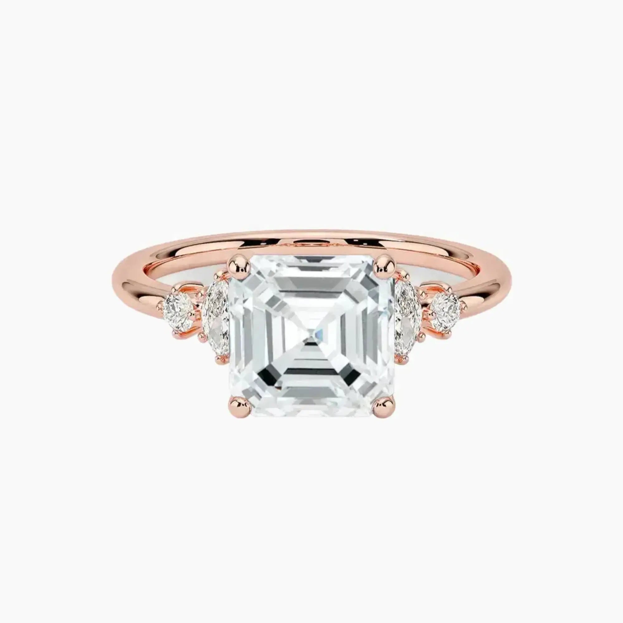 OBSER240 - Jordana Asscher engagement ring setting view 4