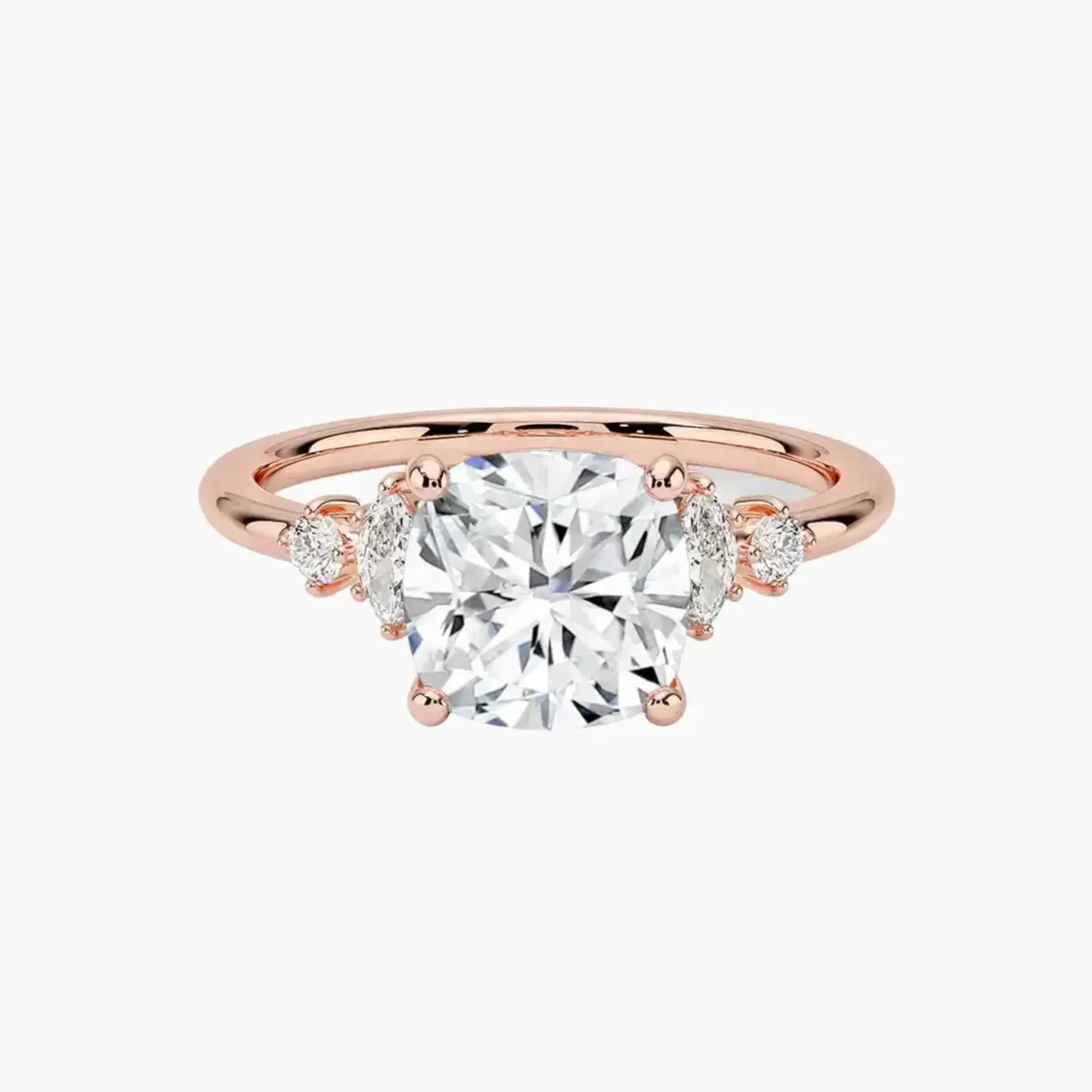 OBSER267 - Jordana Cushion engagement ring setting view 4