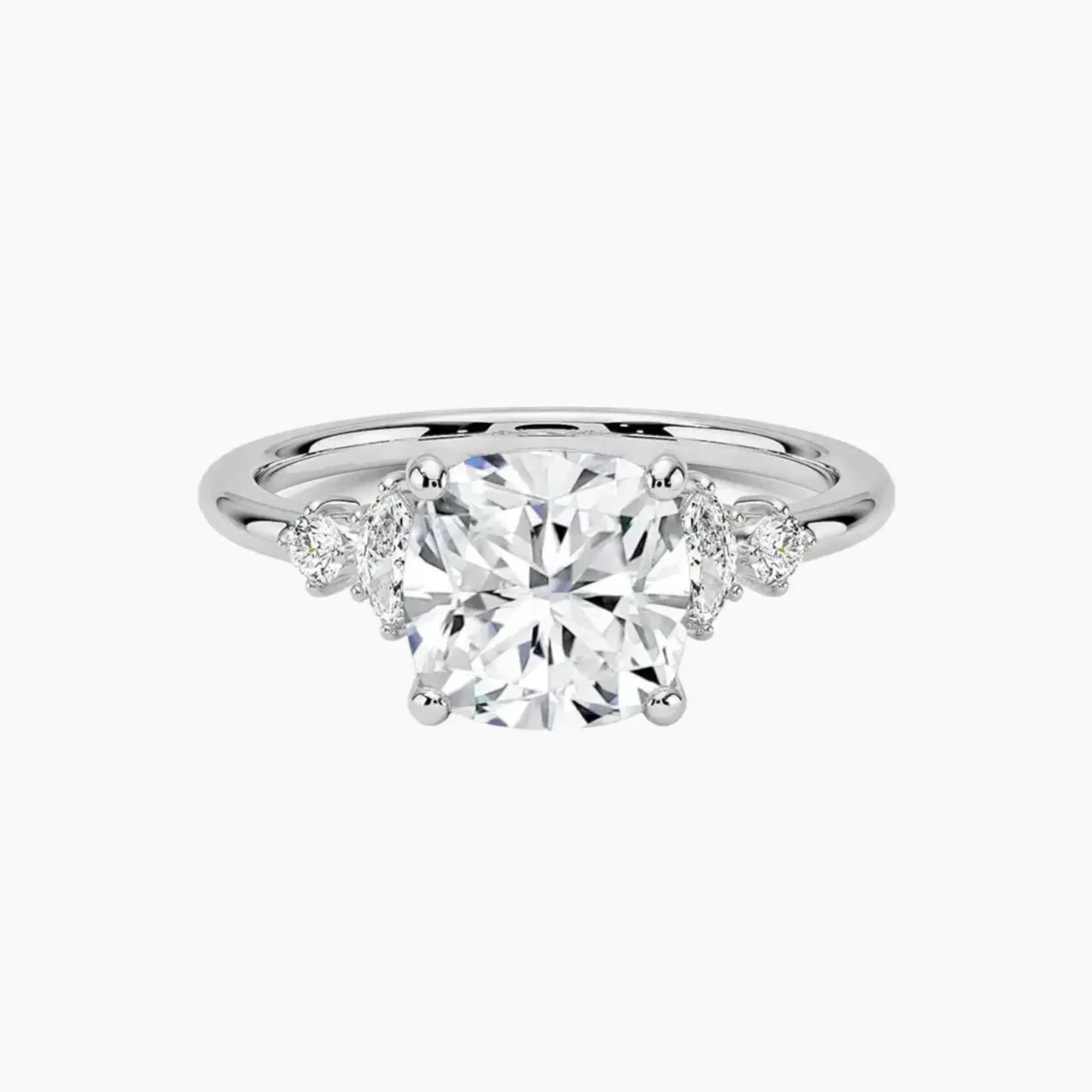 OBSER267 - Jordana Cushion engagement ring setting view 1