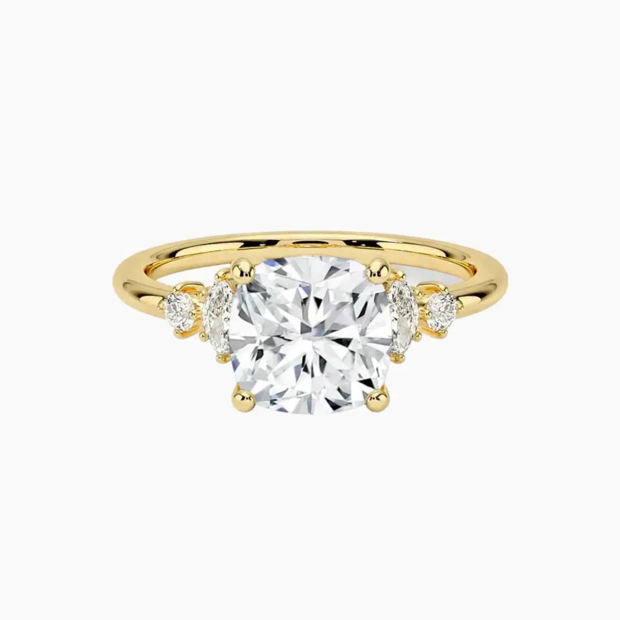 OBSER267 - Jordana Cushion engagement ring setting view 7