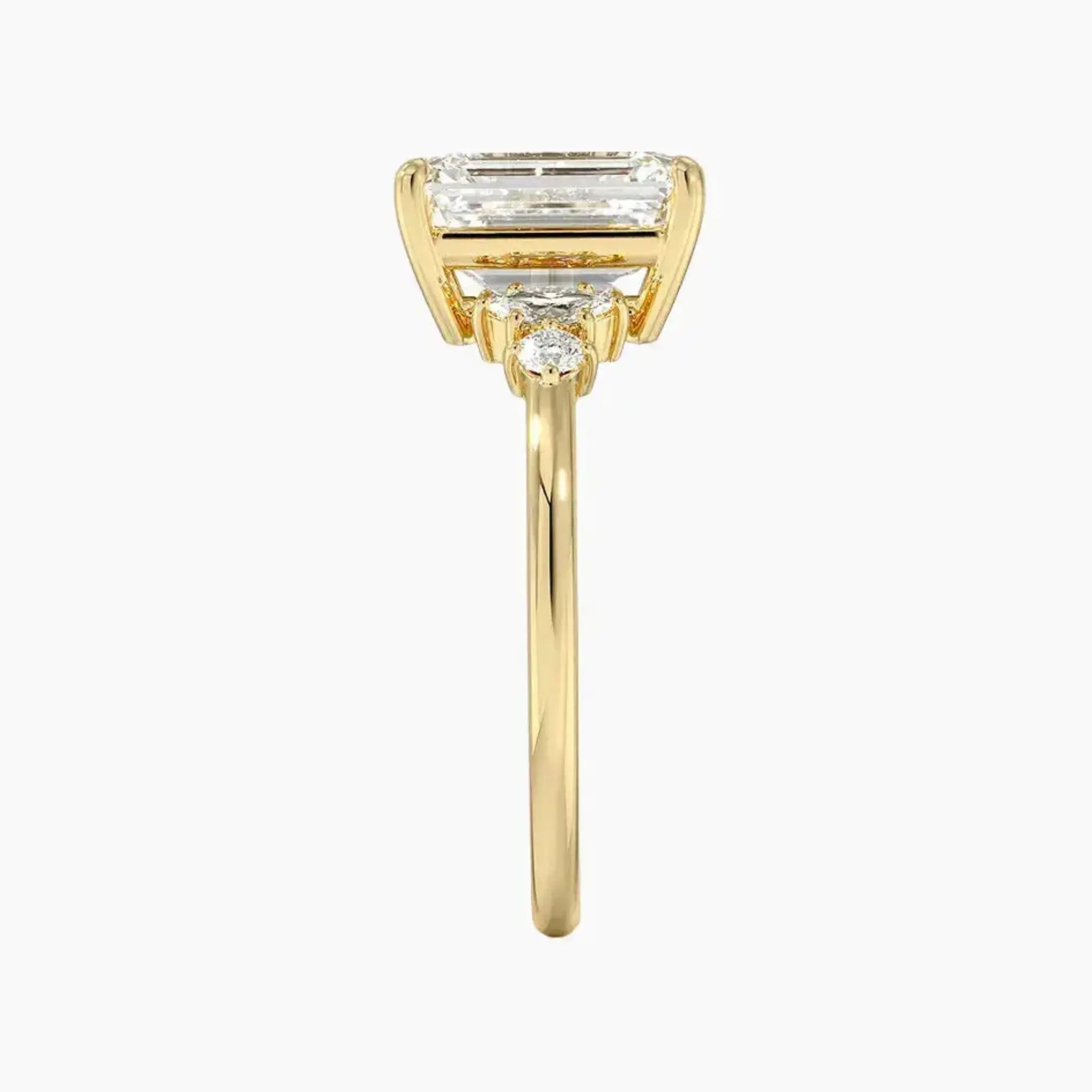 OBSER265 - Jordana Emerald engagement ring setting view 9