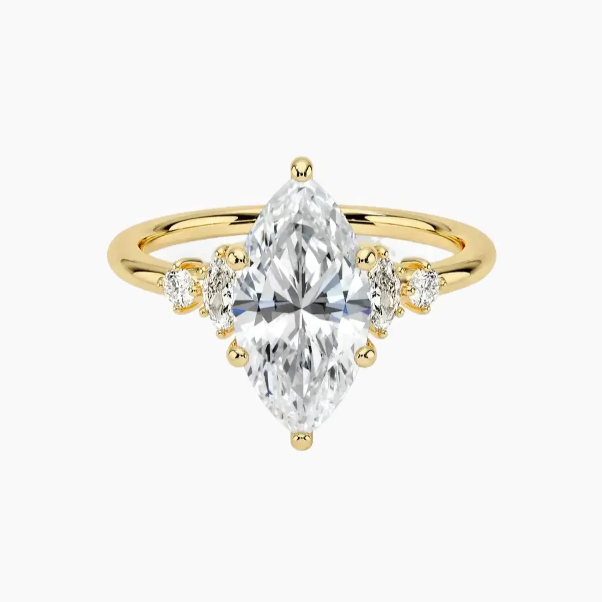 OBSER141 - Jordana Marquise engagement ring setting view 7