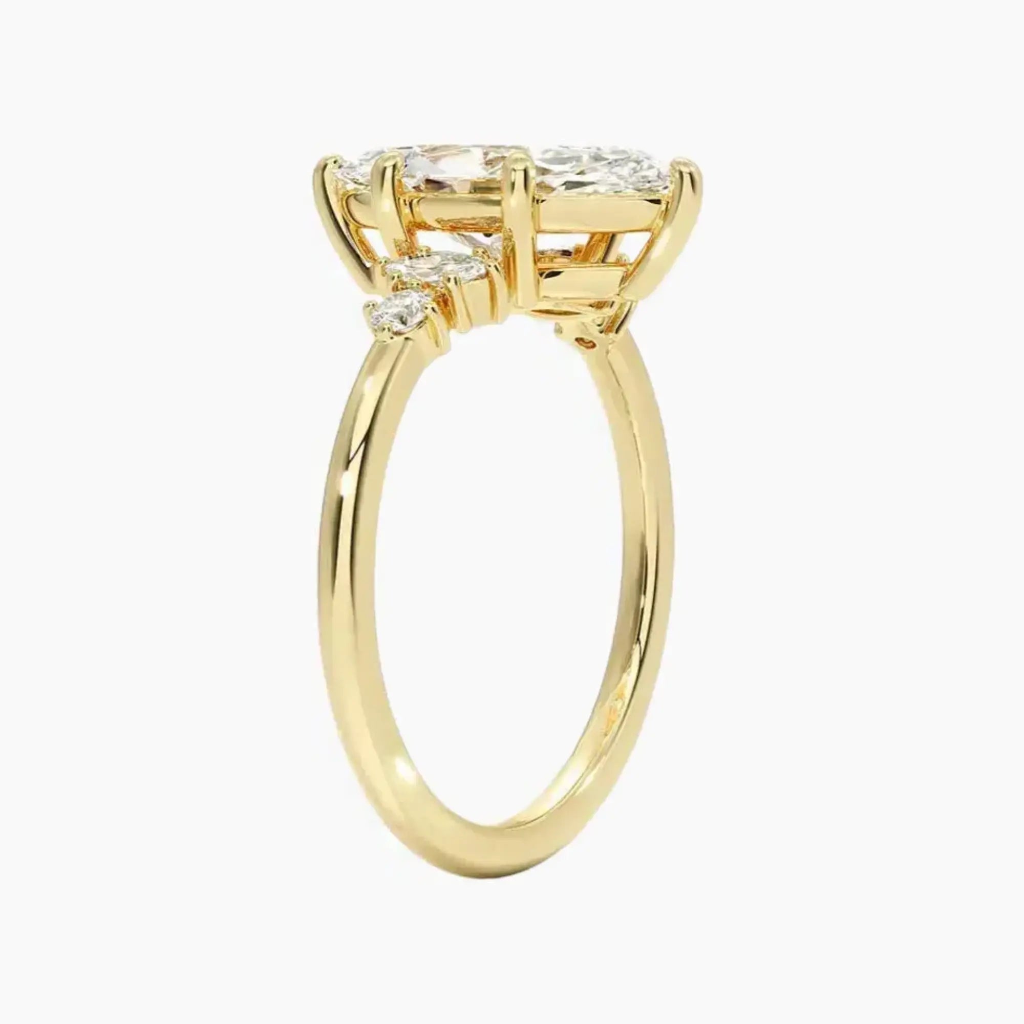 OBSER141 - Jordana Marquise engagement ring setting view 8