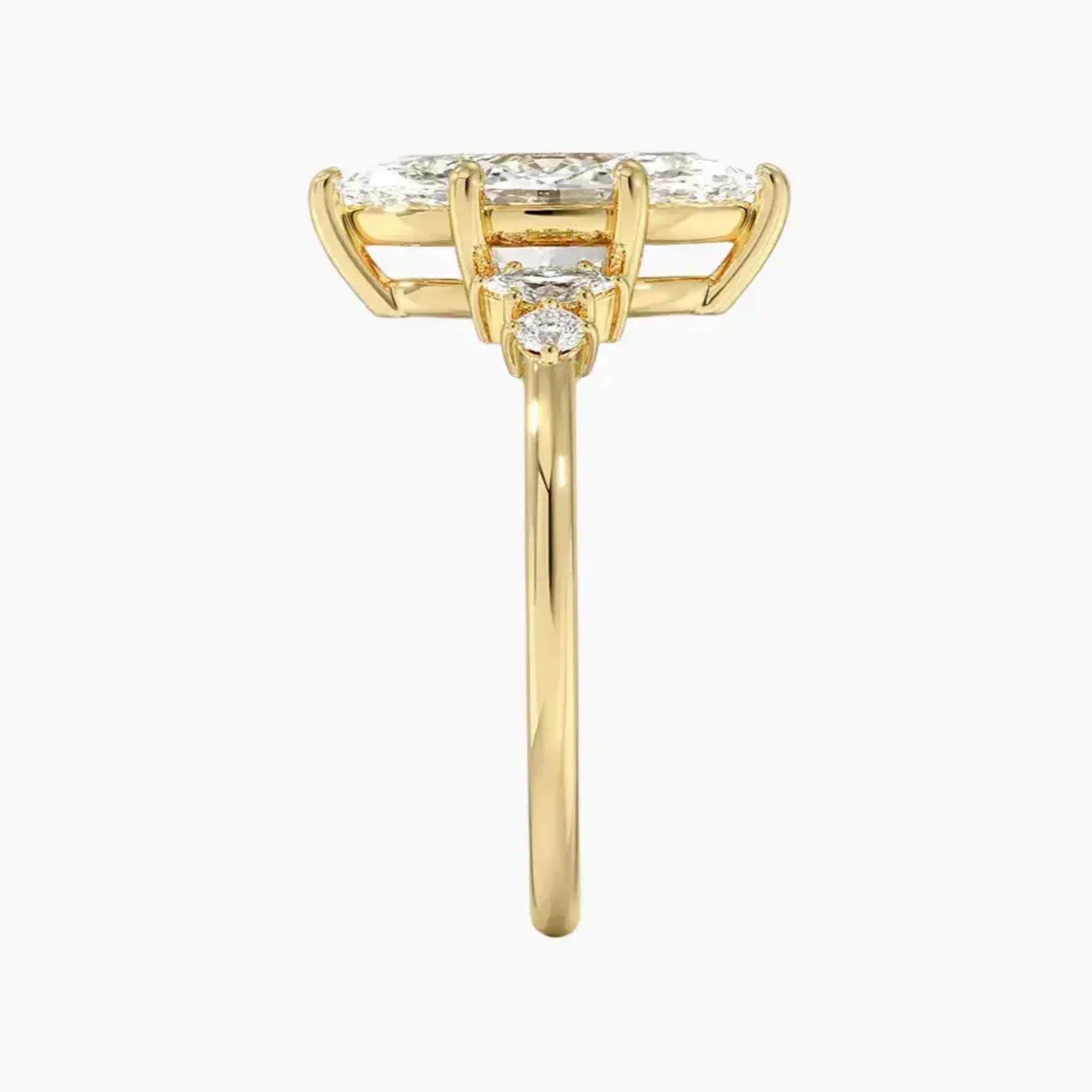 OBSER141 - Jordana Marquise engagement ring setting view 9