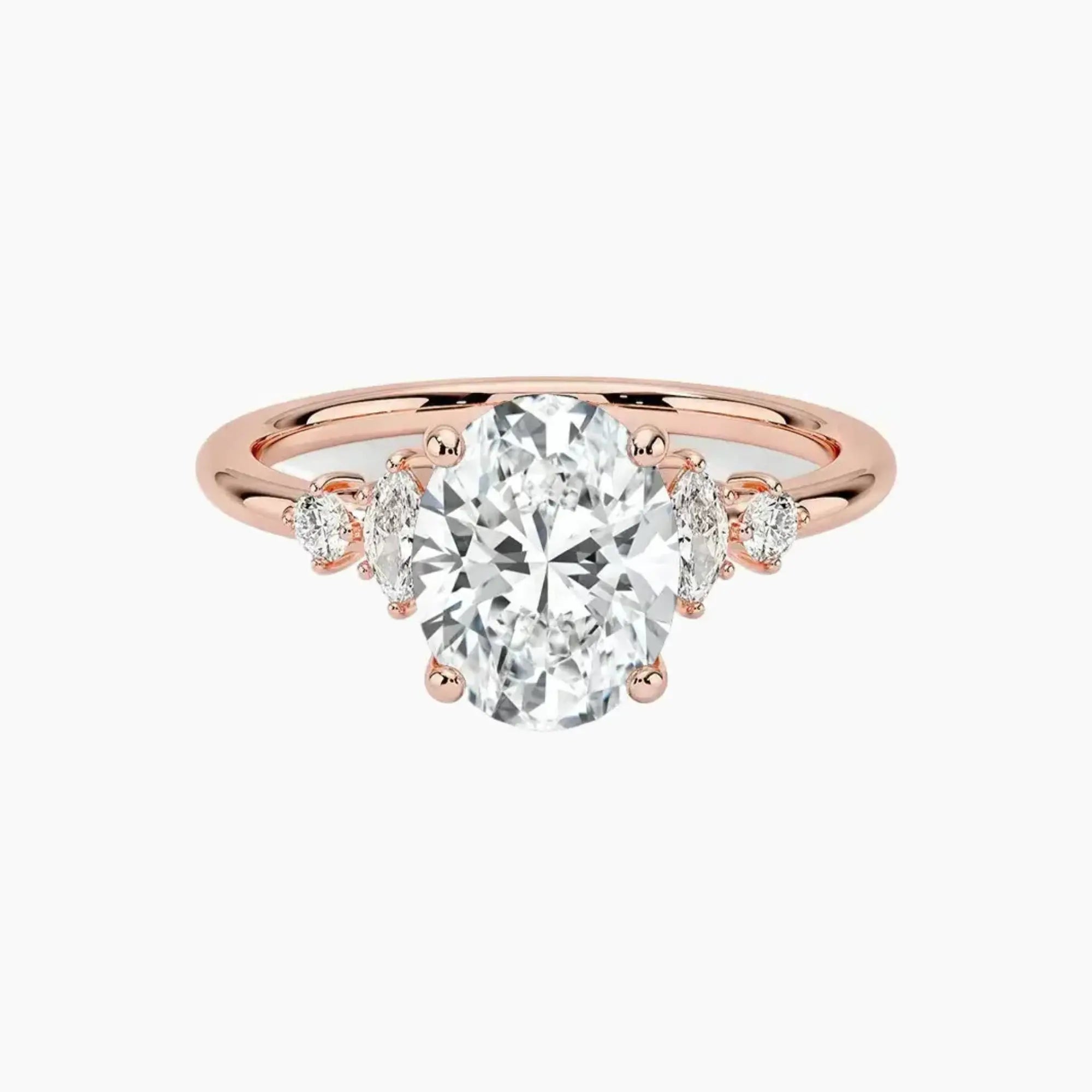 OBSER143 - Jordana Oval engagement ring setting view 4
