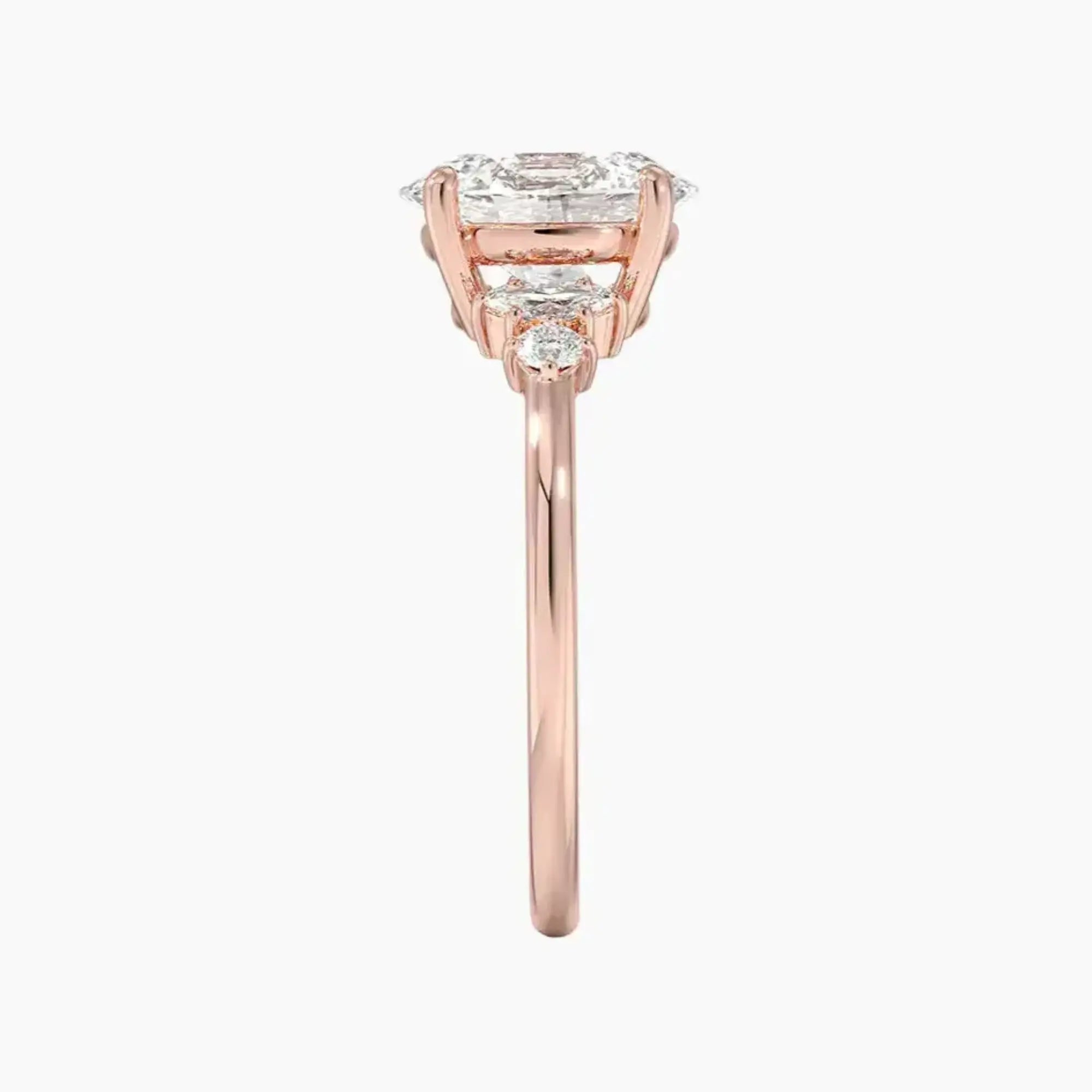 OBSER143 - Jordana Oval engagement ring setting view 6