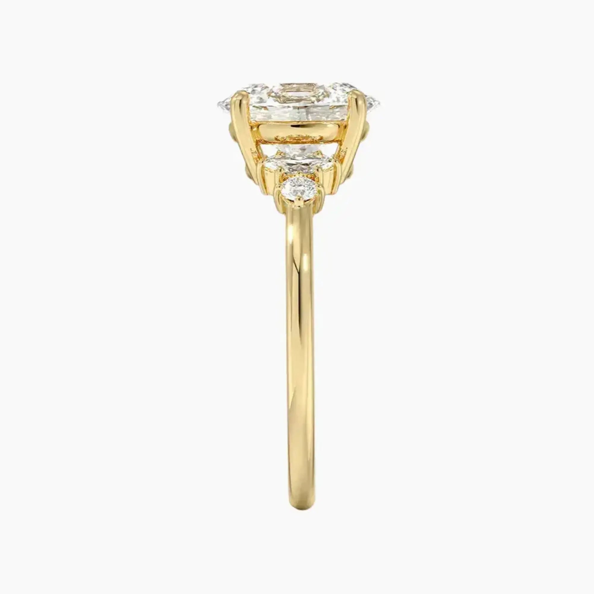 OBSER143 - Jordana Oval engagement ring setting view 9