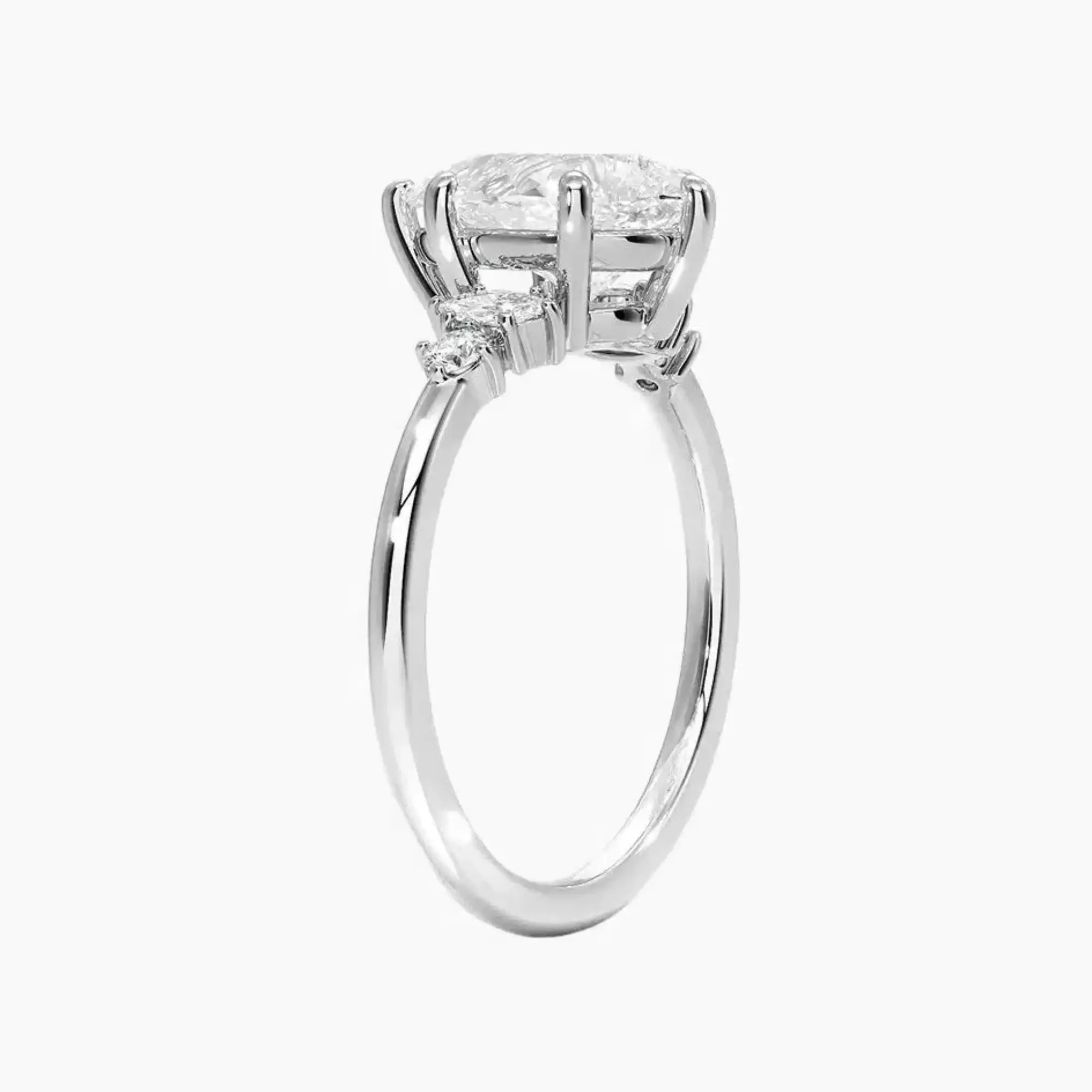 OBSER266 - Jordana Pear engagement ring setting view 2
