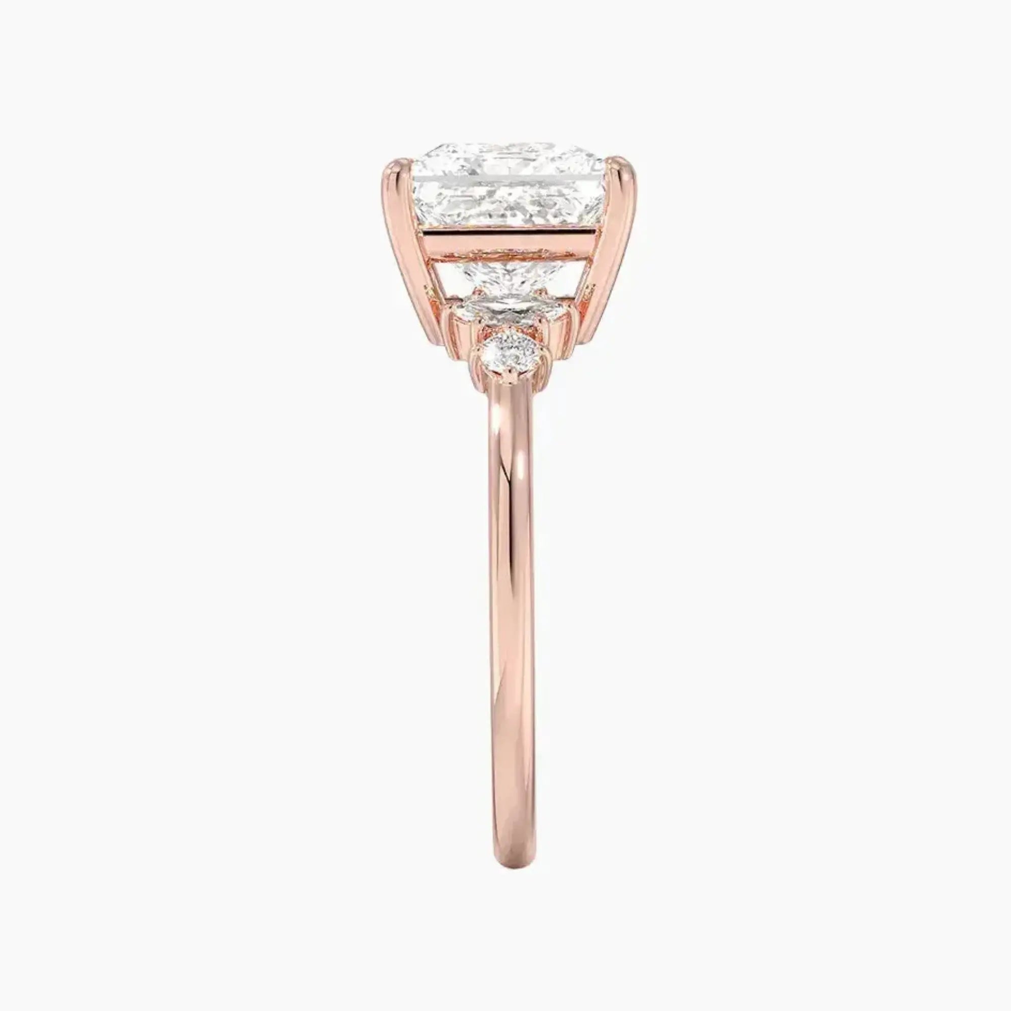 OBSER142 - Jordana Princess engagement ring setting view 6