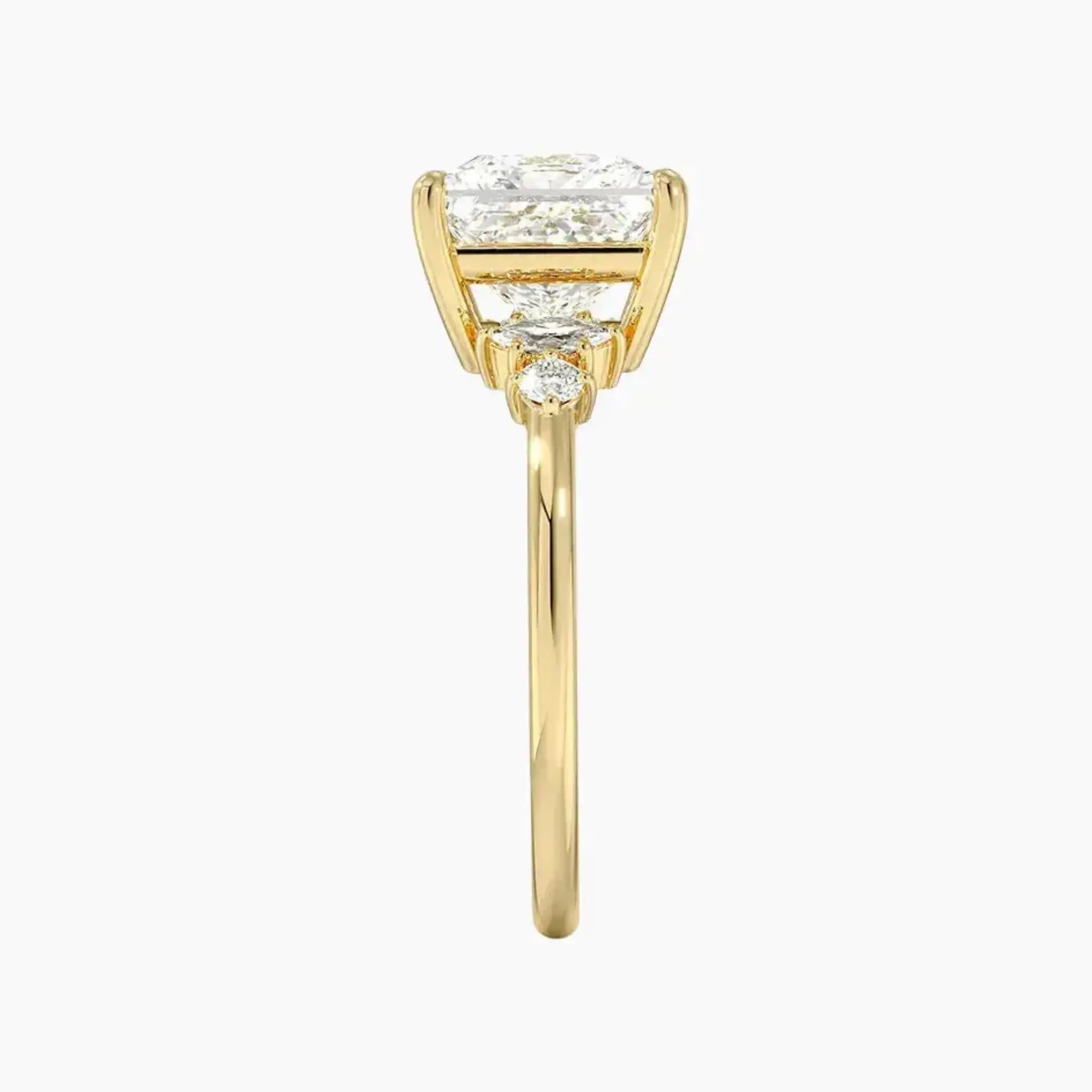OBSER142 - Jordana Princess engagement ring setting view 9