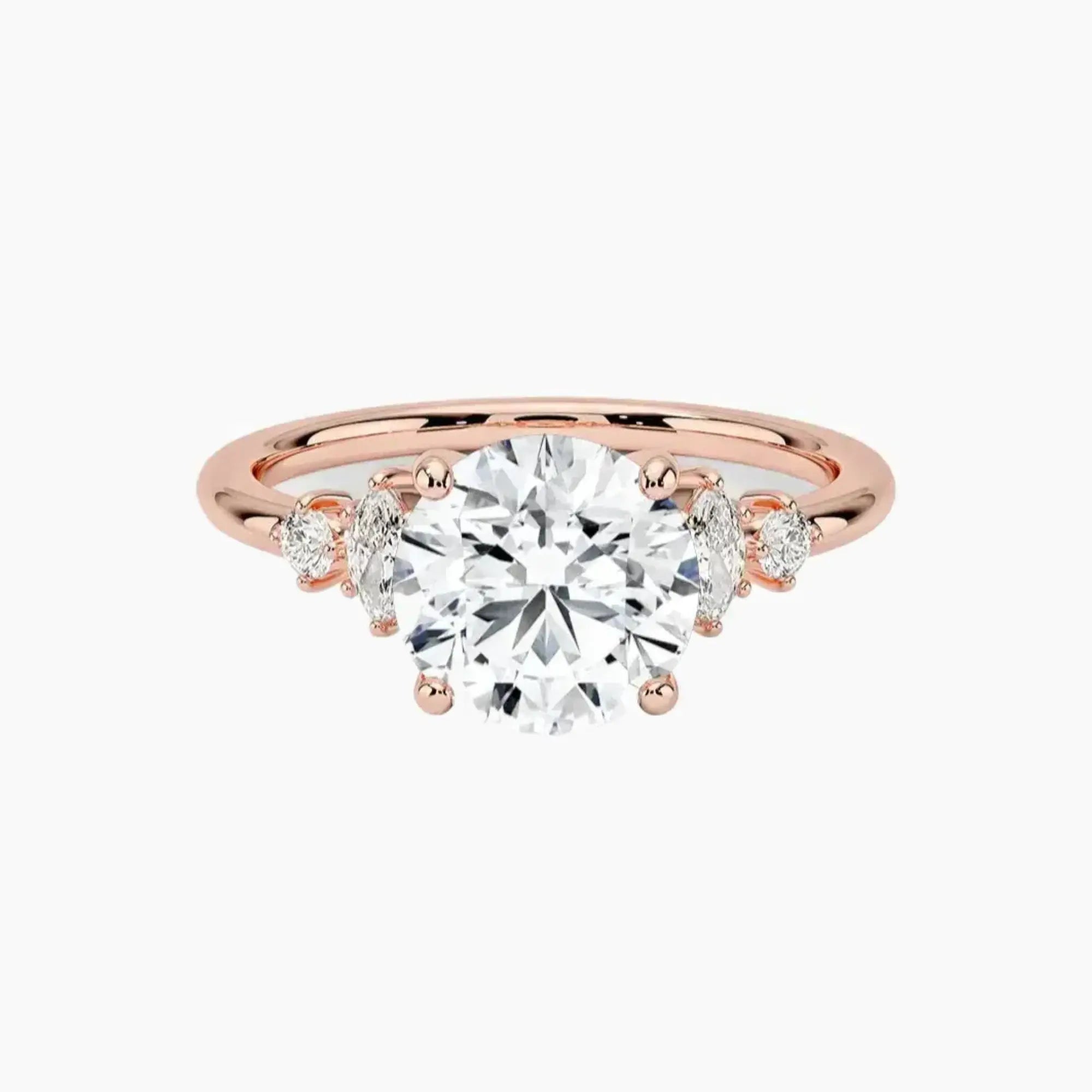 OBSER268 - Jordana Round engagement ring setting view 4
