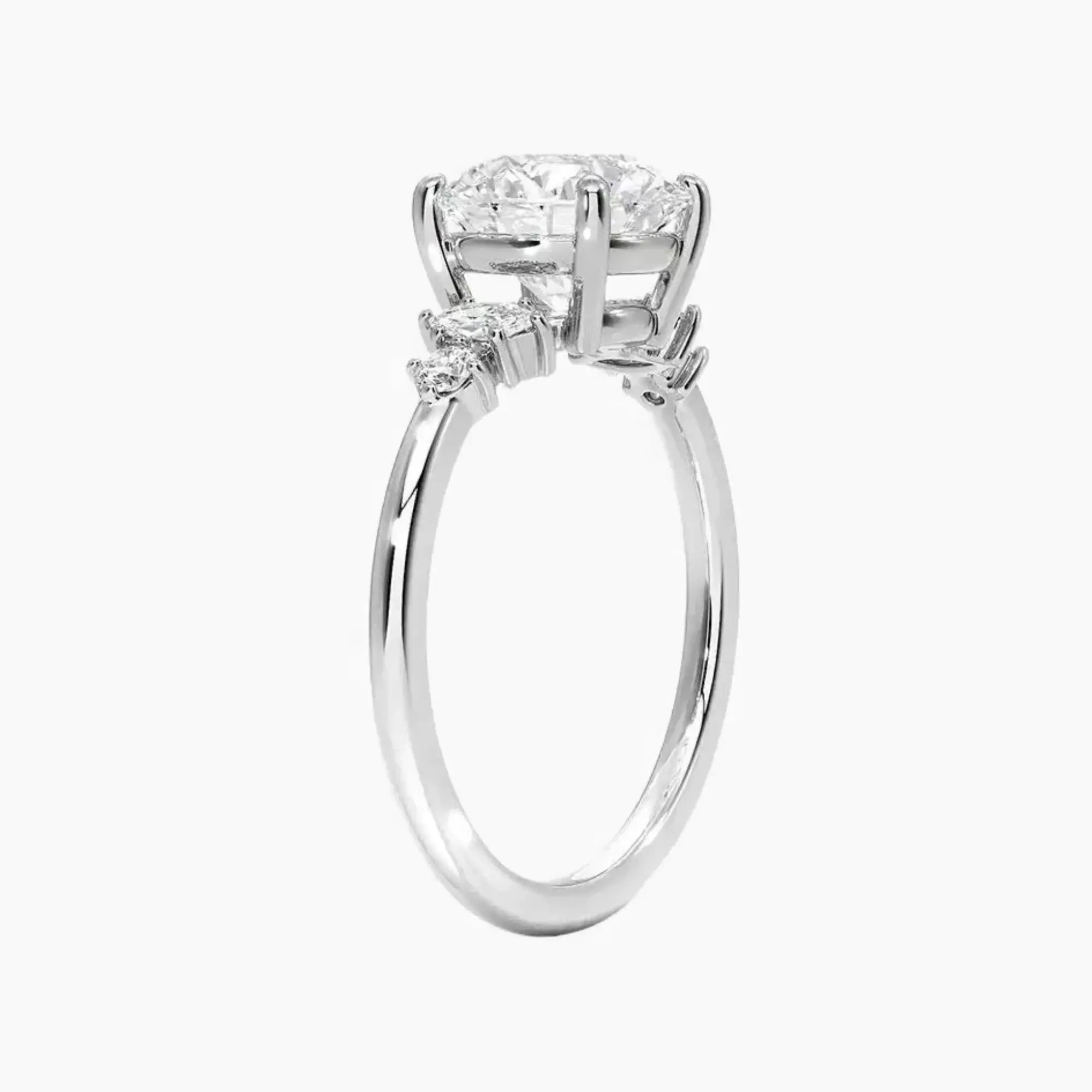 OBSER268 - Jordana Round engagement ring setting view 2