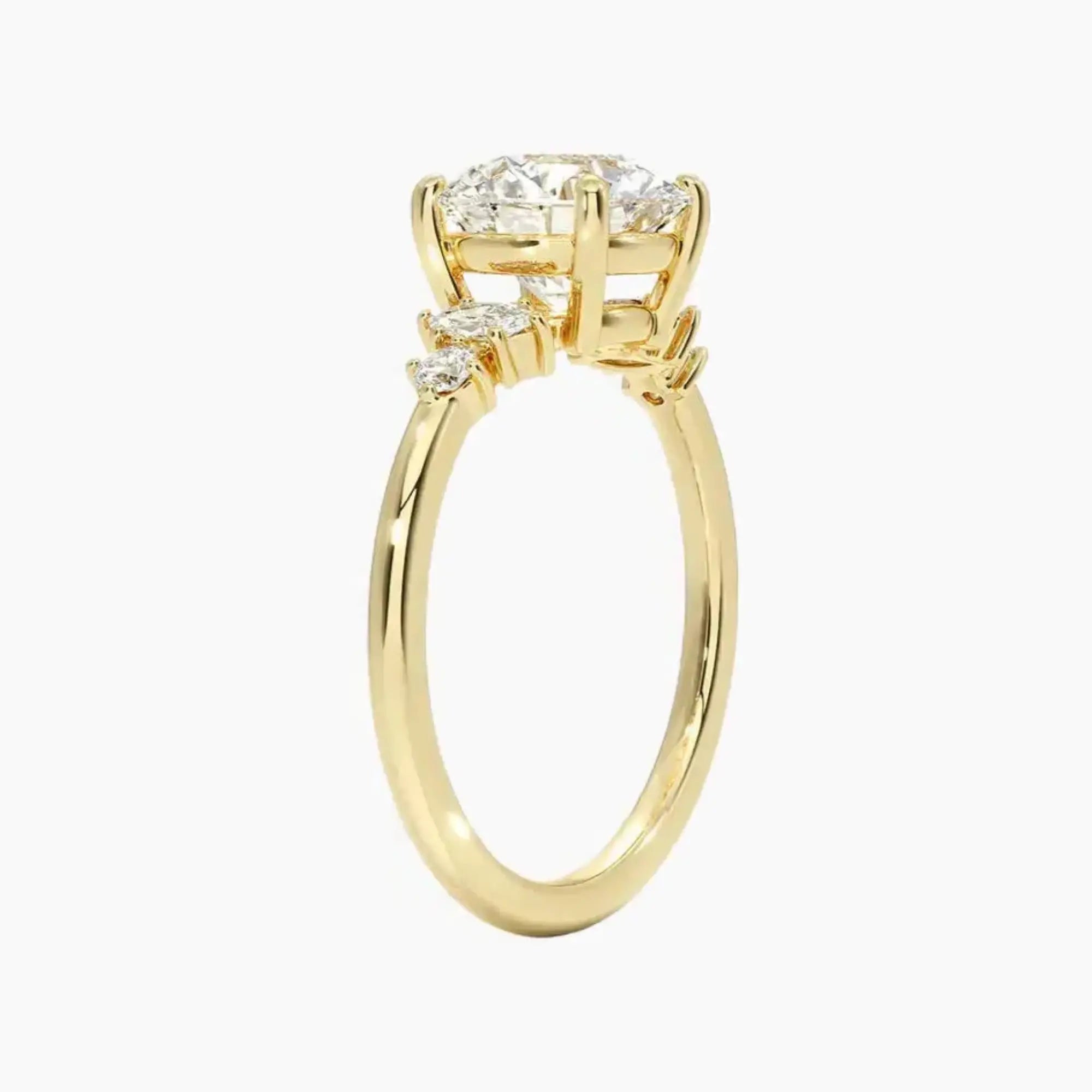 OBSER268 - Jordana Round engagement ring setting view 8