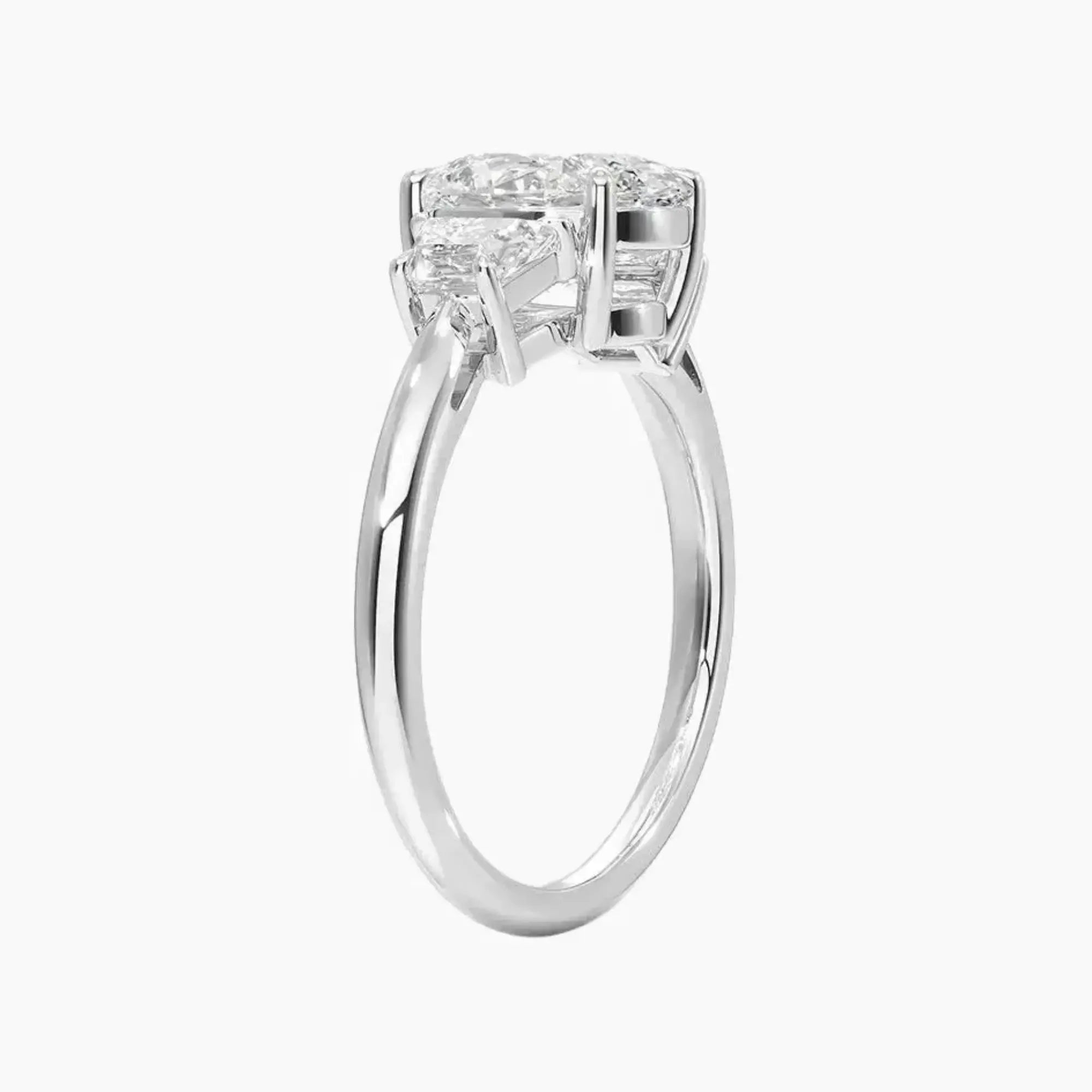 OBSER578 - Oriana Three Stone Oval engagement ring setting view 2