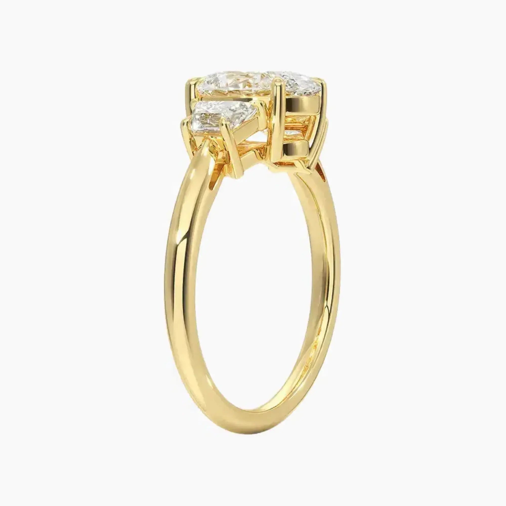 OBSER578 - Oriana Three Stone Oval engagement ring setting view 8