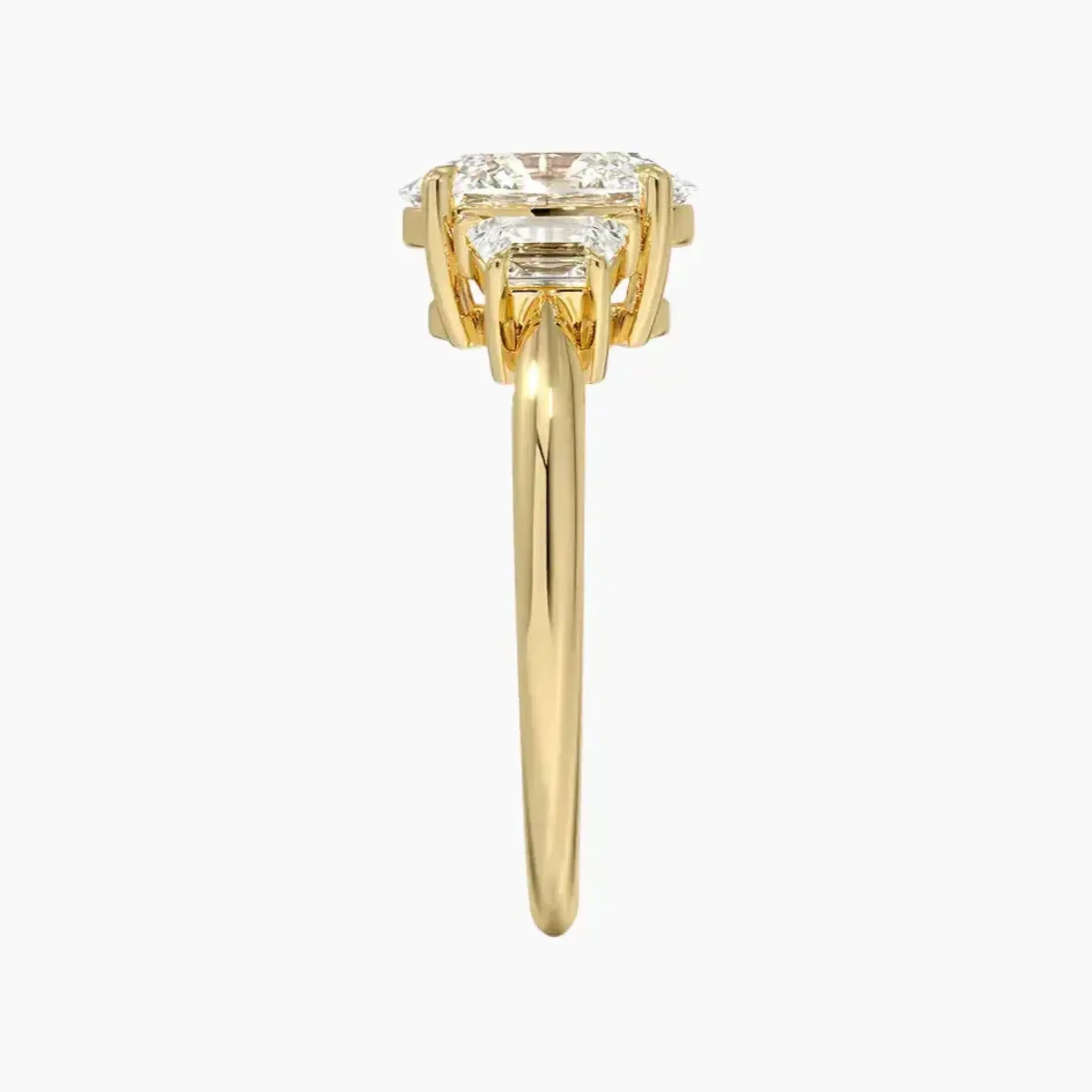 OBSER578 - Oriana Three Stone Oval engagement ring setting view 9