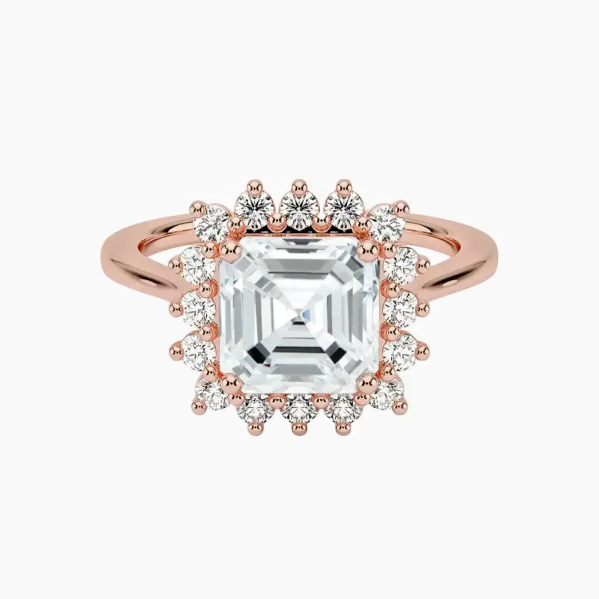 OBSER459 - Soraya Halo Asscher engagement ring setting view 4