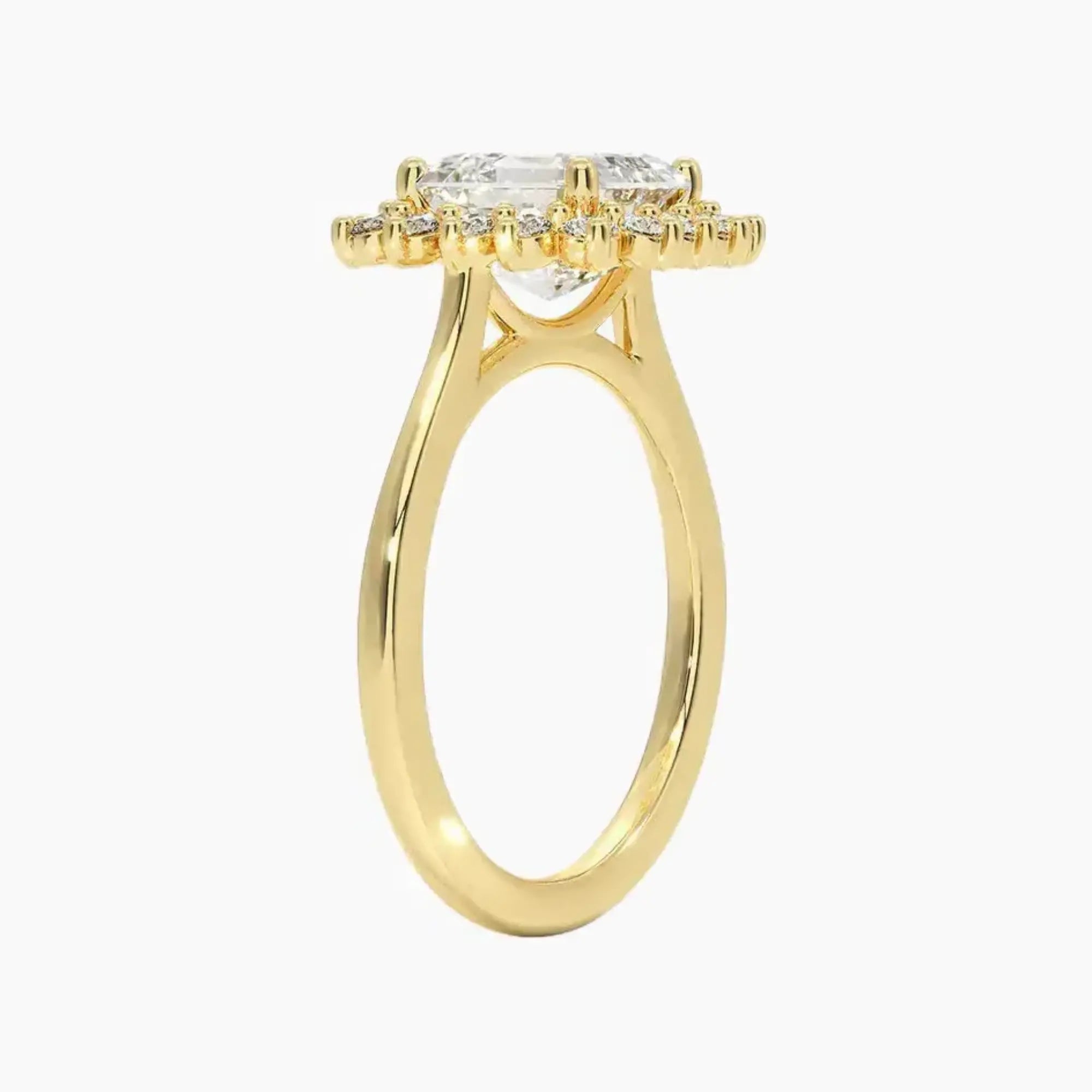 OBSER459 - Soraya Halo Asscher engagement ring setting view 8