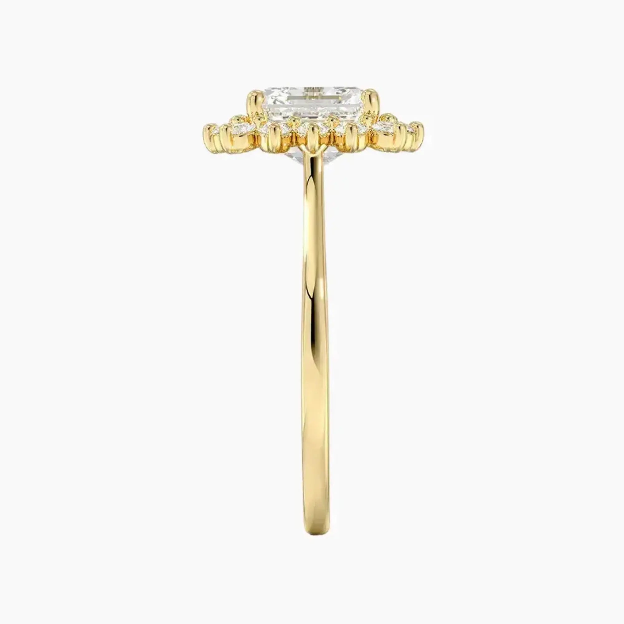 OBSER459 - Soraya Halo Asscher engagement ring setting view 9
