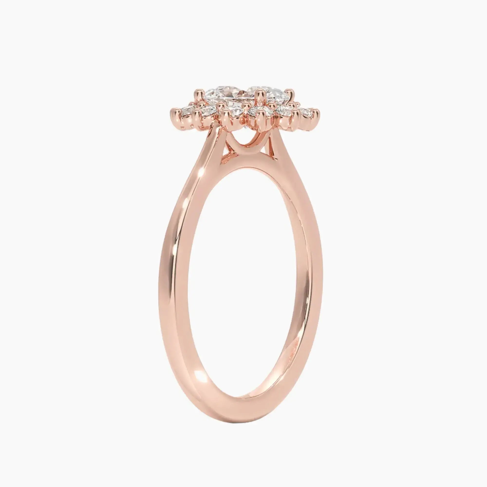 OBSER464 - Soraya Halo Oval engagement ring setting view 5