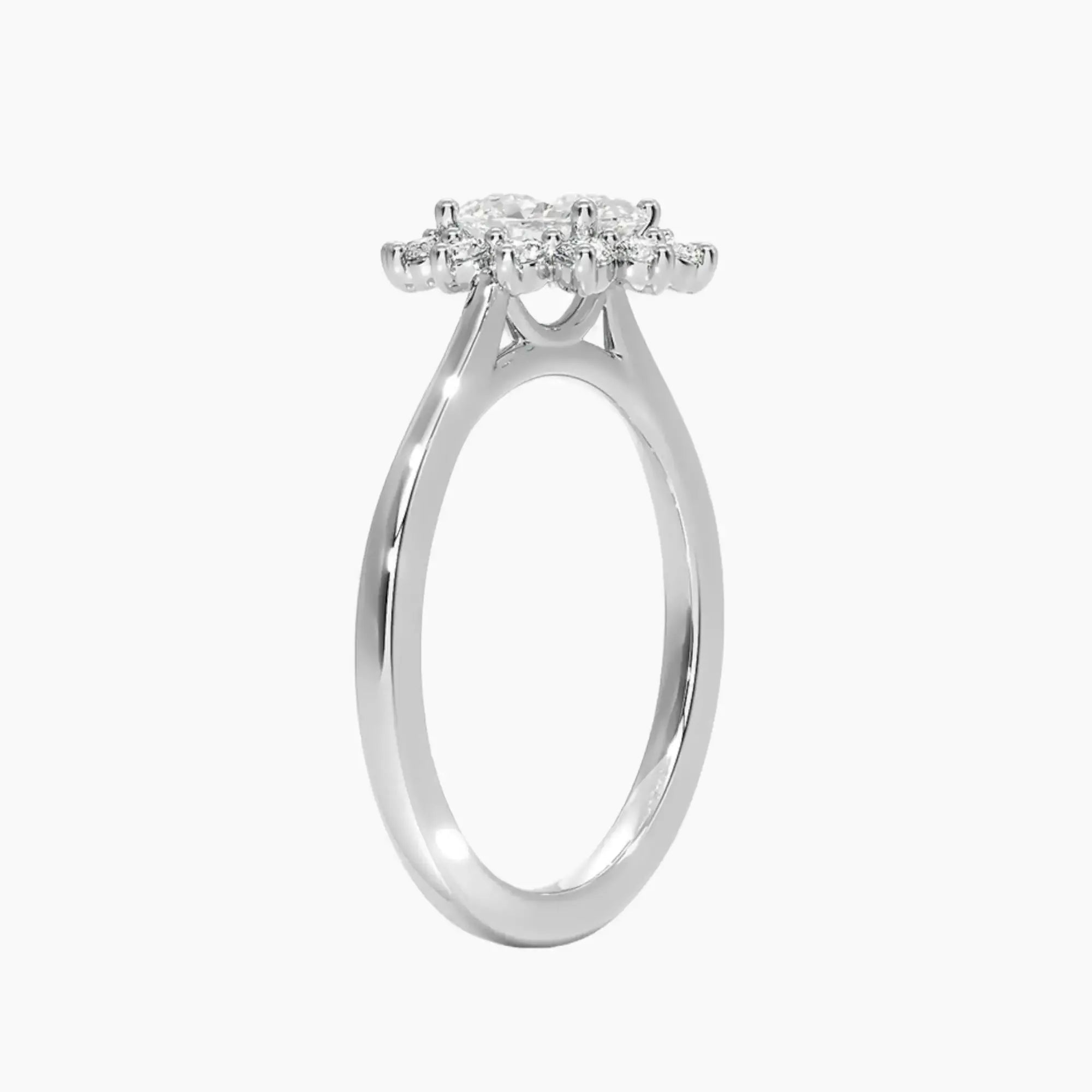 OBSER464 - Soraya Halo Oval engagement ring setting view 2