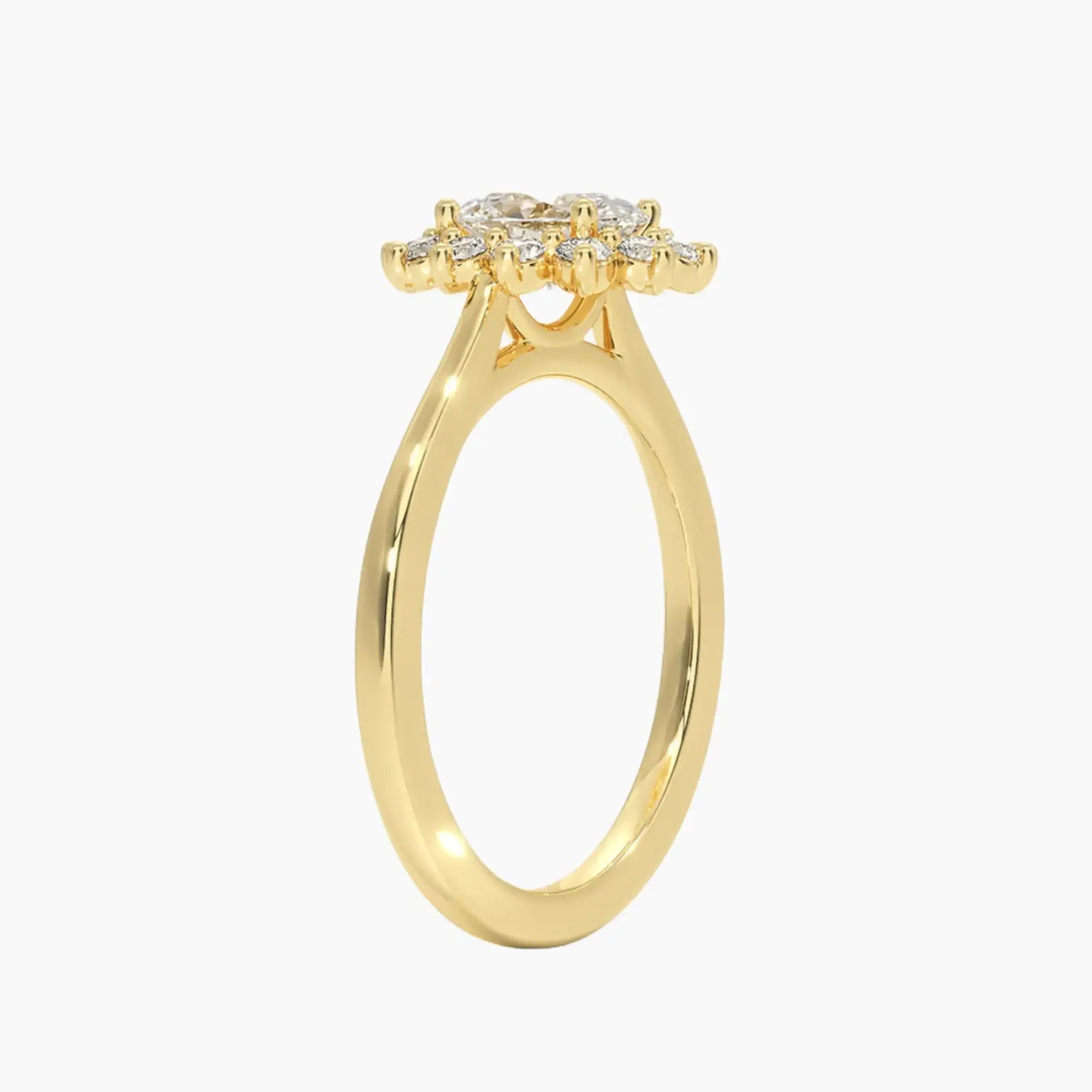 OBSER464 - Soraya Halo Oval engagement ring setting view 8
