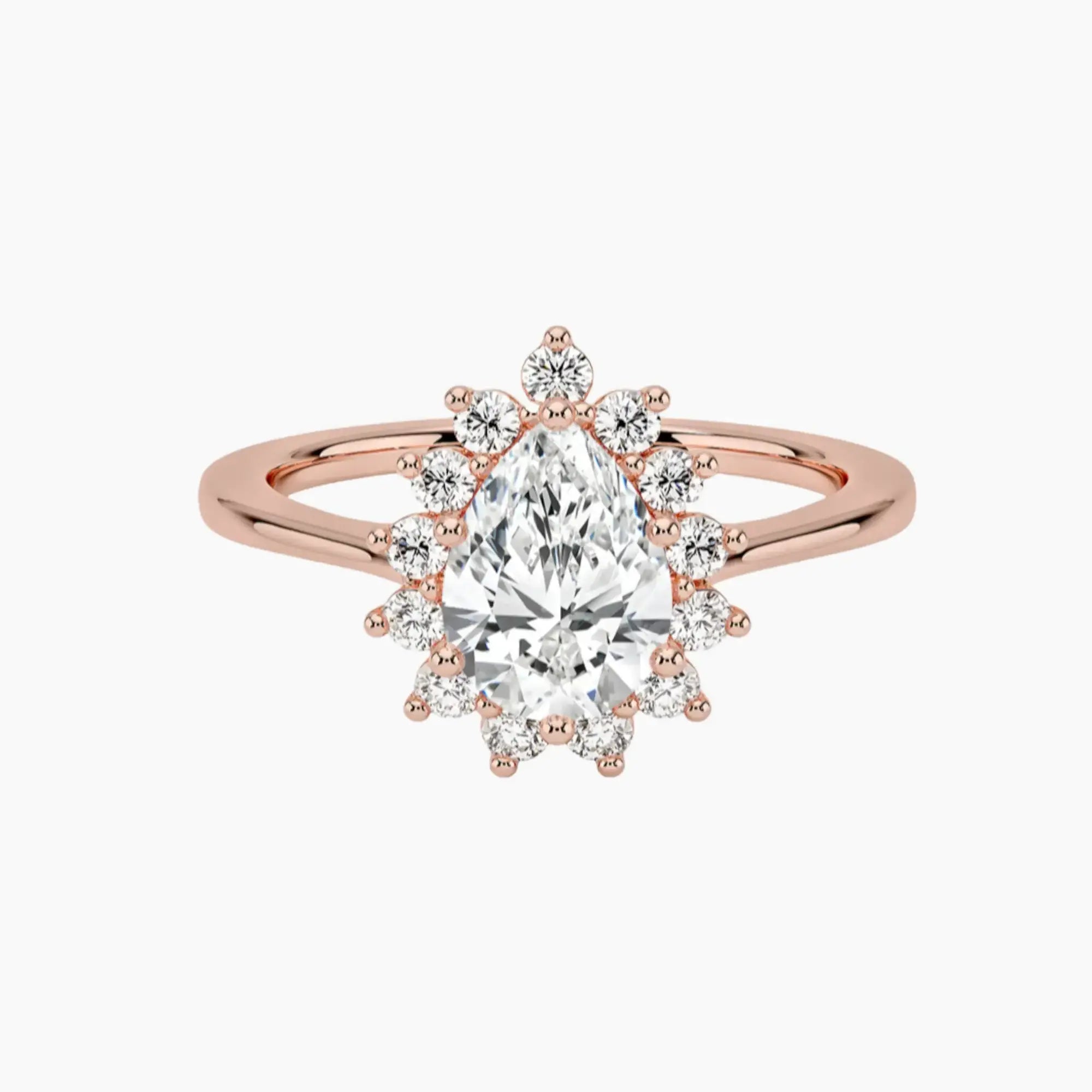 OBSER462 - Soraya Halo Pear engagement ring setting view 4
