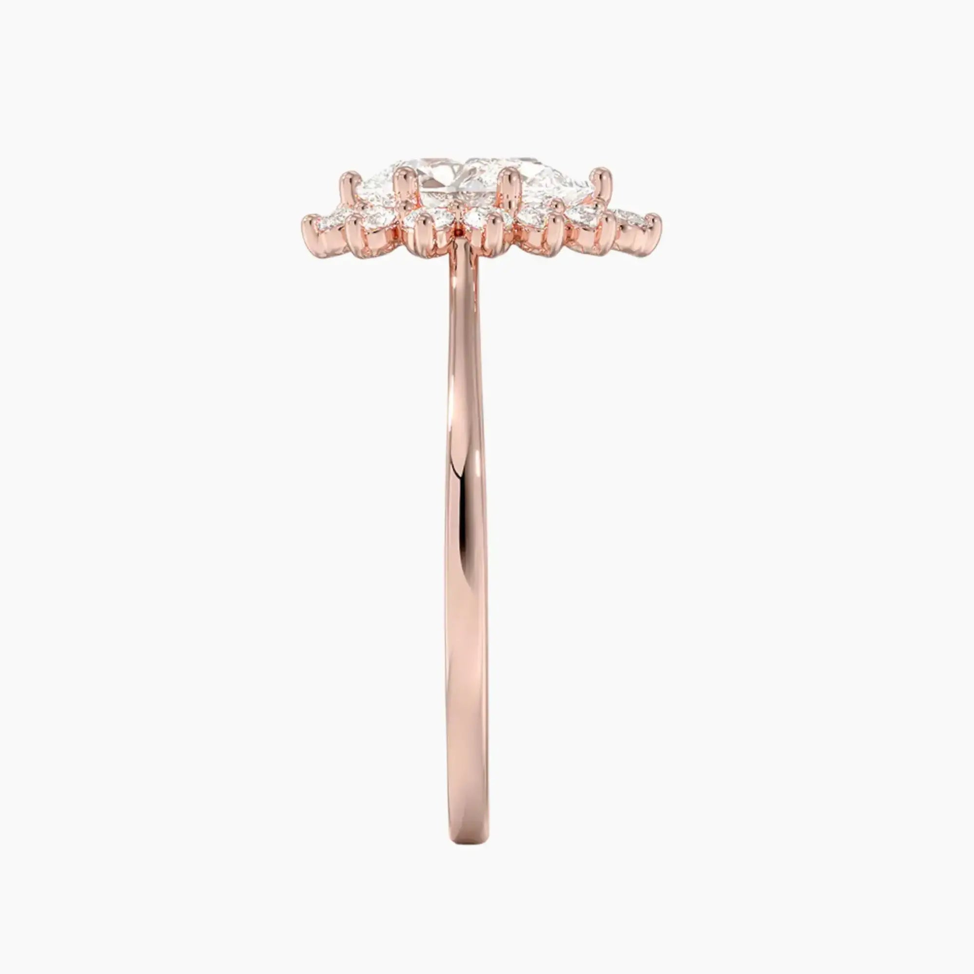 OBSER462 - Soraya Halo Pear engagement ring setting view 6