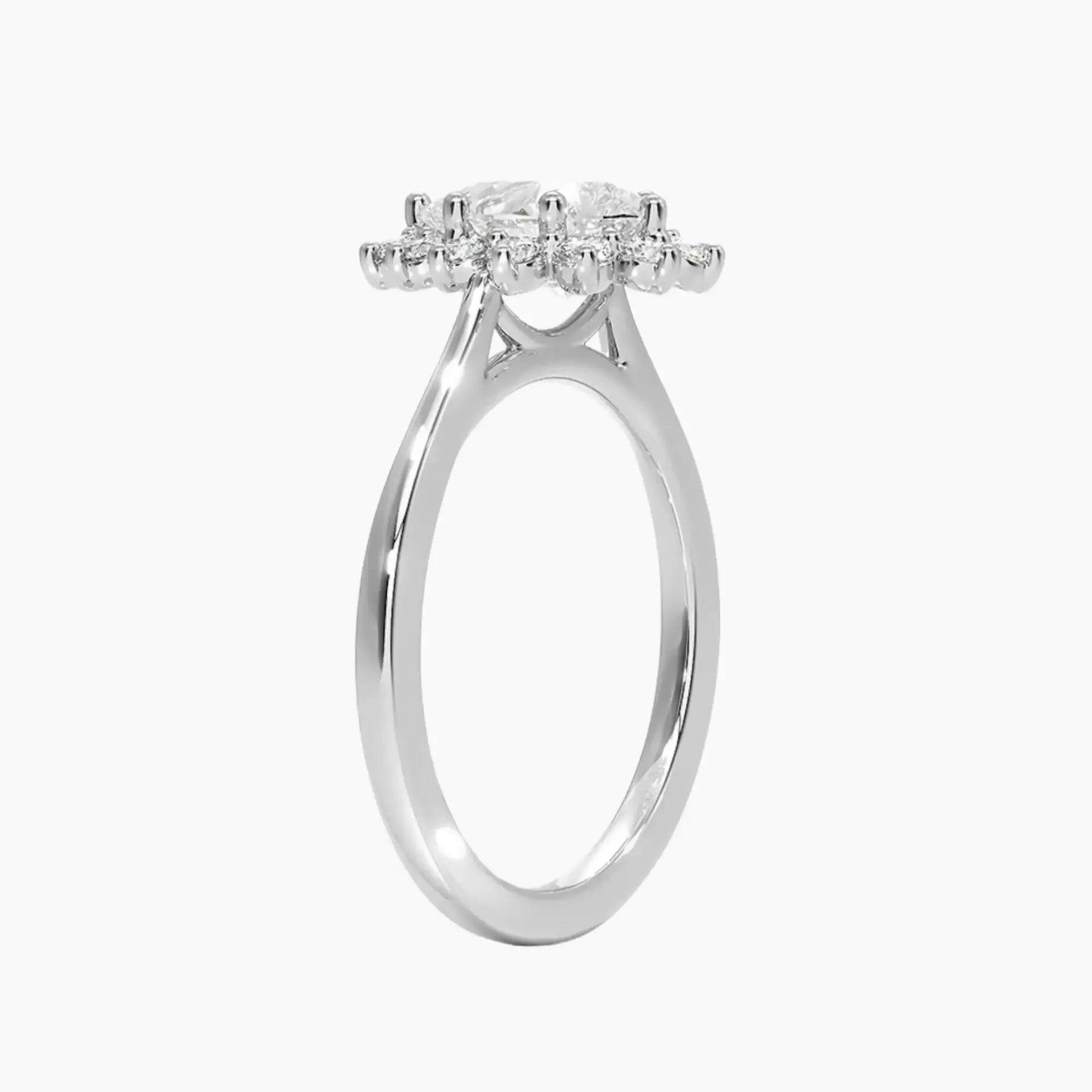 OBSER462 - Soraya Halo Pear engagement ring setting view 2