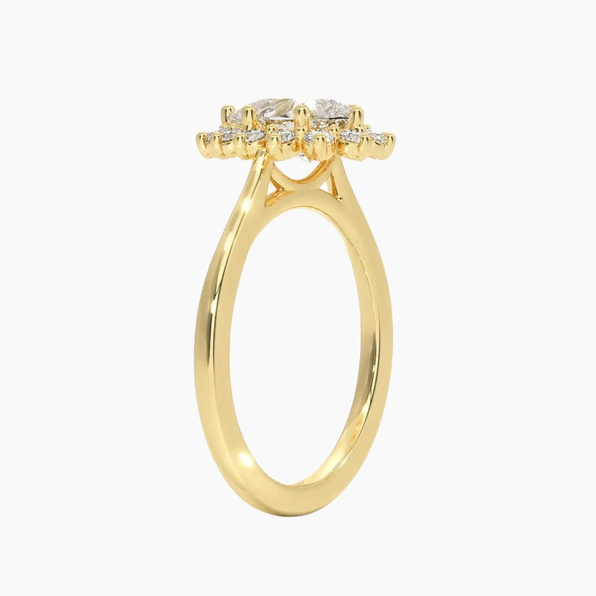 OBSER462 - Soraya Halo Pear engagement ring setting view 8