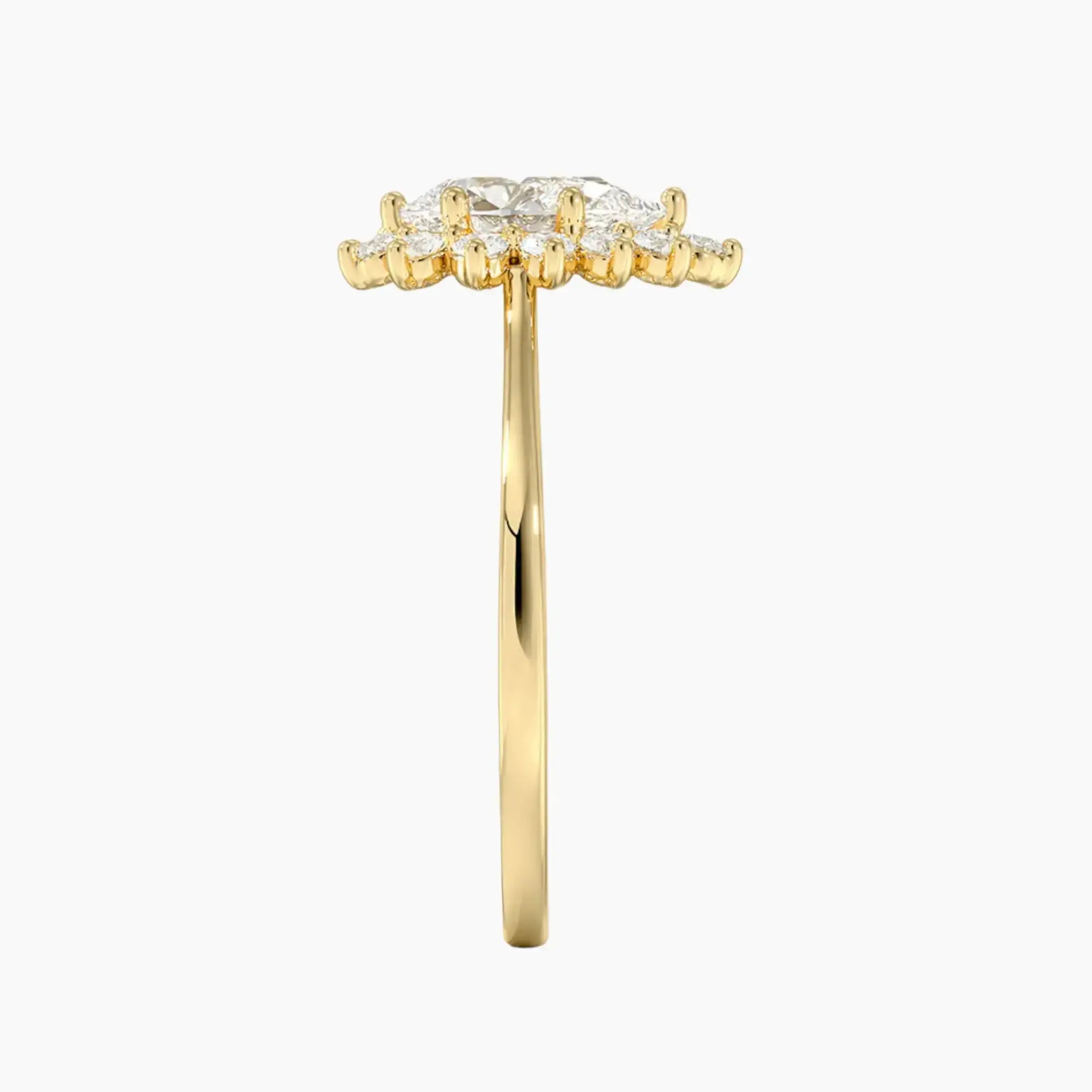 OBSER462 - Soraya Halo Pear engagement ring setting view 9
