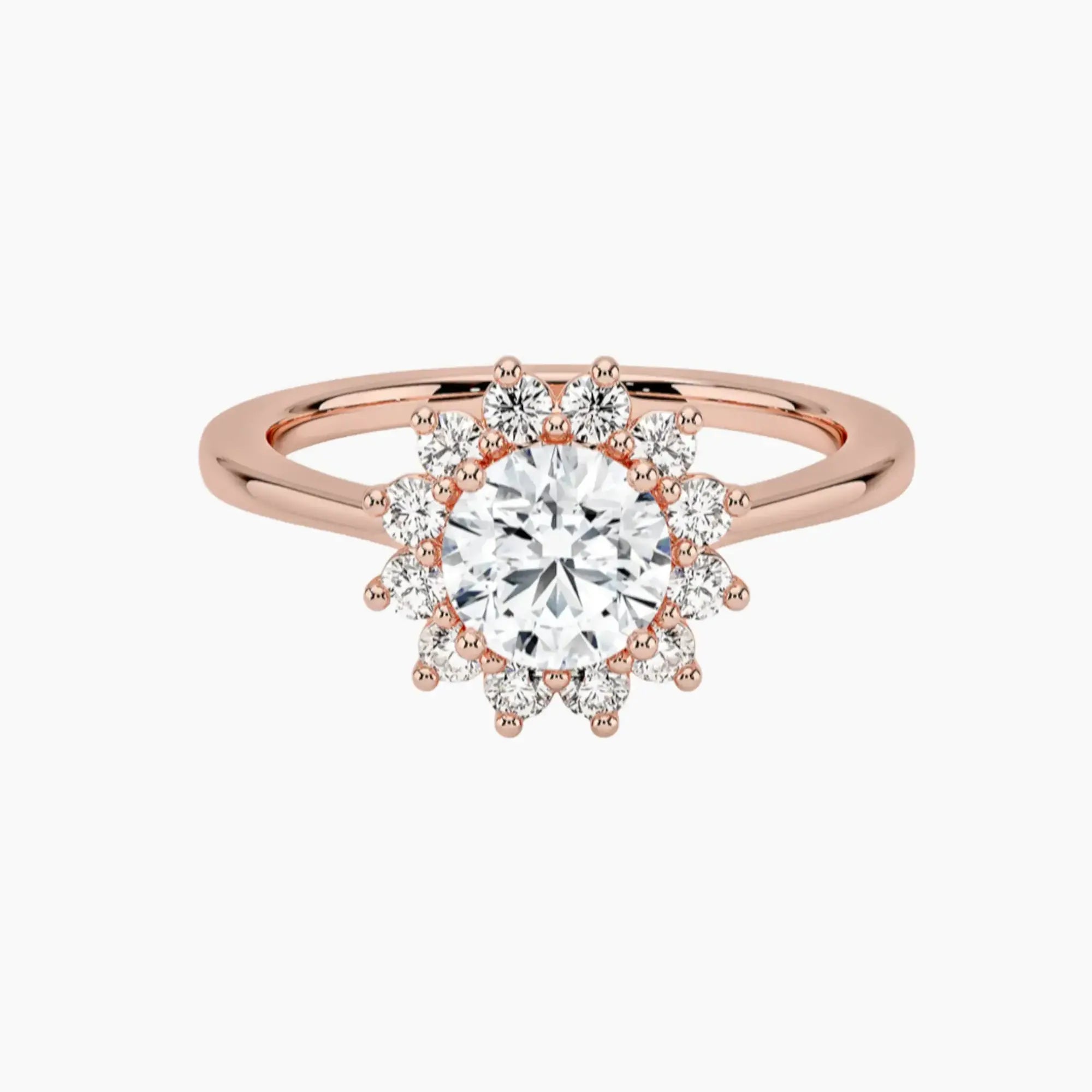 OBSER465 - Soraya Halo Round engagement ring setting view 4